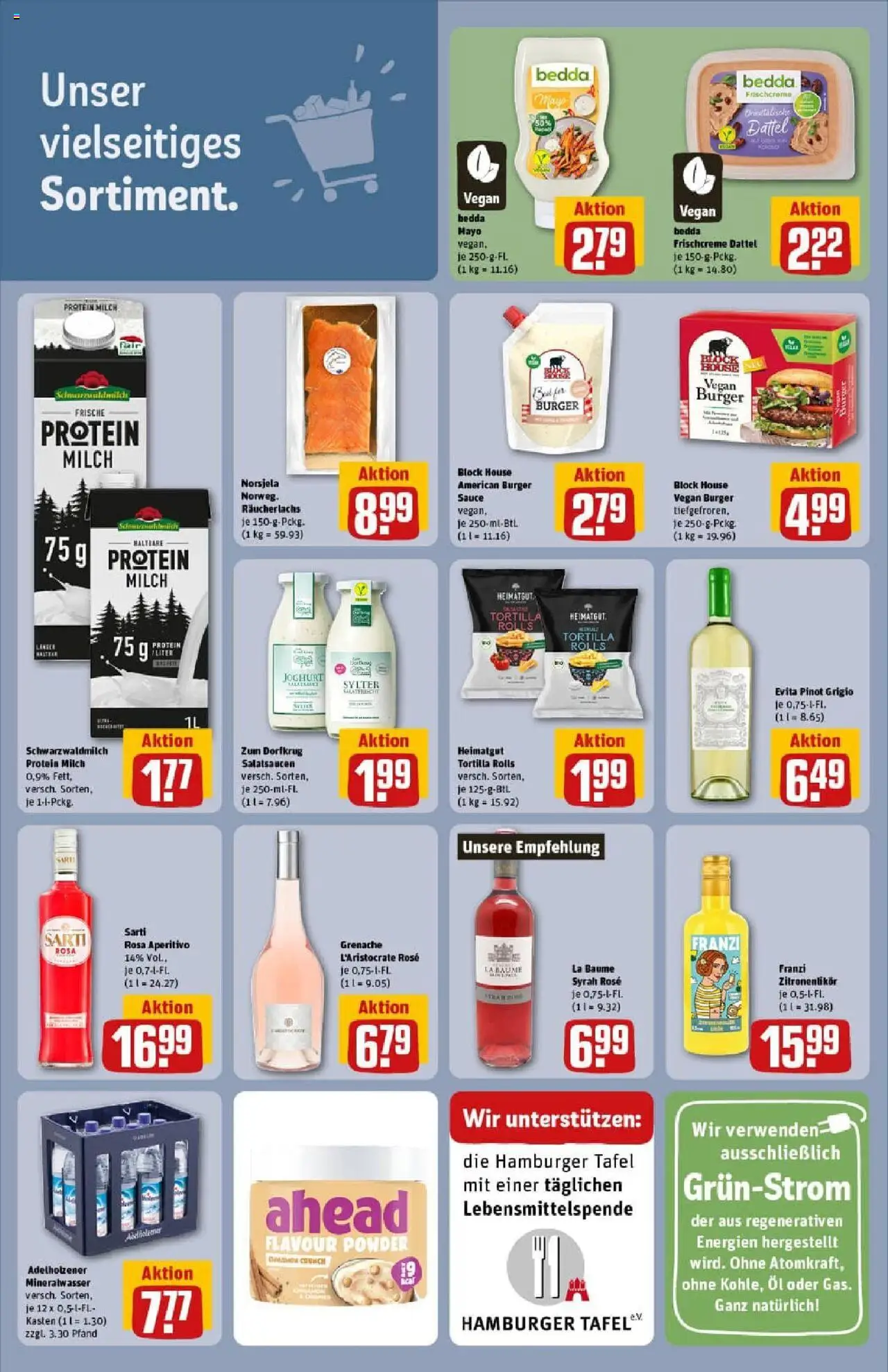 Rewe prospekt Hamburg	 - gültig ab dem 20.07.2025 | Seite: 32 | Produkte: Milch, Joghurt, Adelholzener, Burger