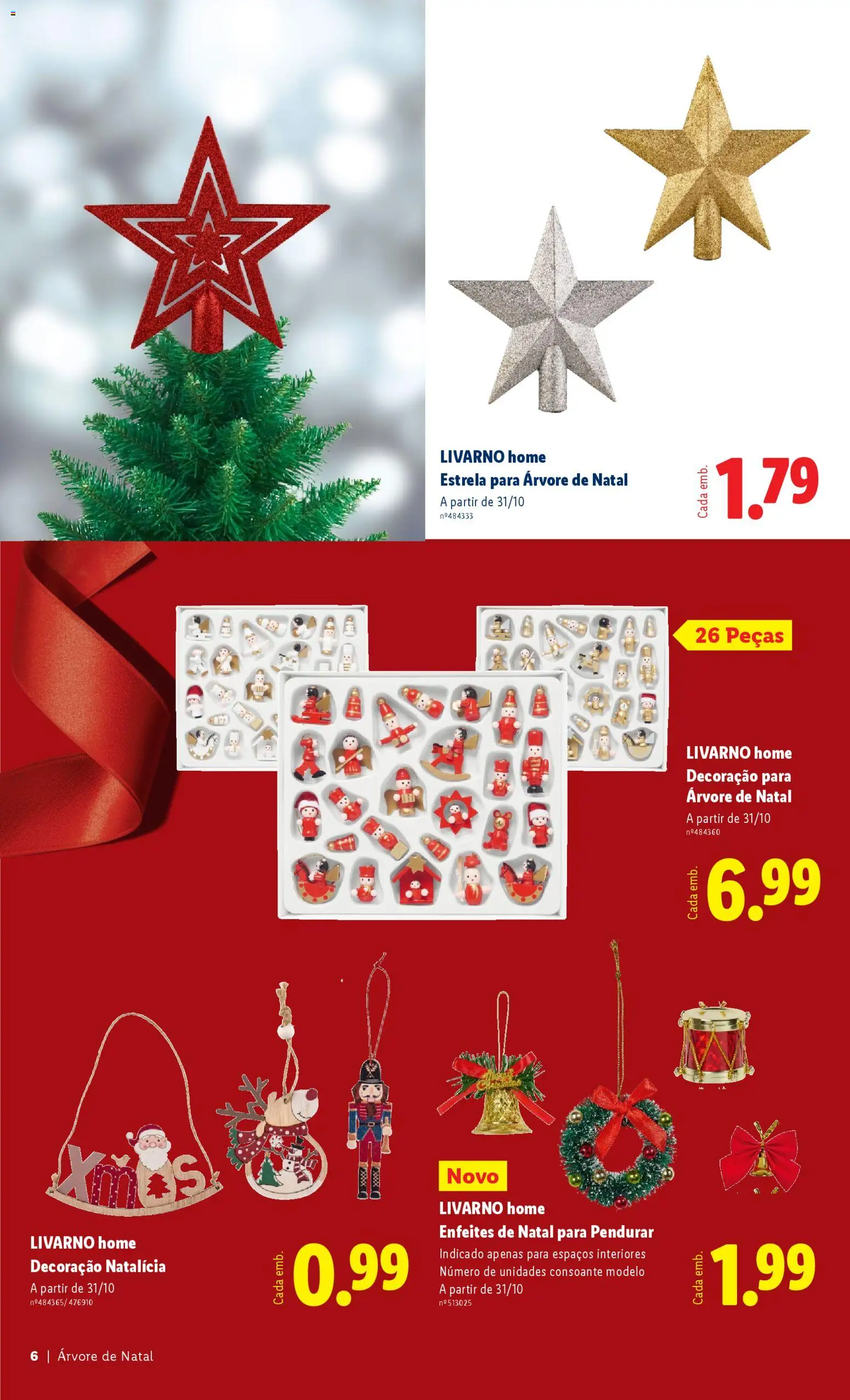 Lidl Folheto Especial │ válido de 22.10.2025 | Página: 6 | Produtos: Enfeites de natal, Árvore de natal