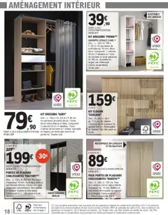 Brico E.Leclerc - Prévisualisation de Brico E.Leclerc catalogue valide à partir de 21.10.2025 | Page: 18 | Produits: Kit dressing, Portes, Dressing