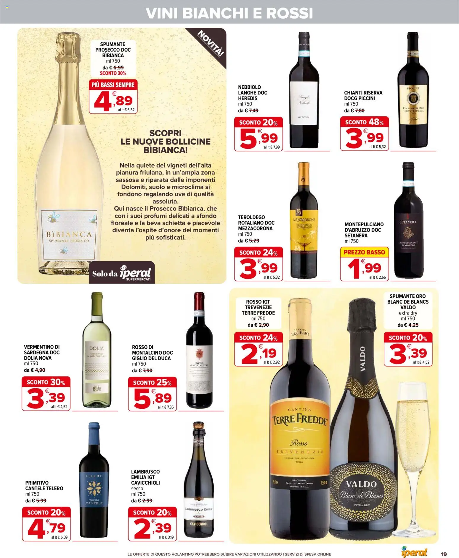 Volantino Iperal del 21.01.2026 | Pagina: 19 | Prodotti: Prosecco, Spumante