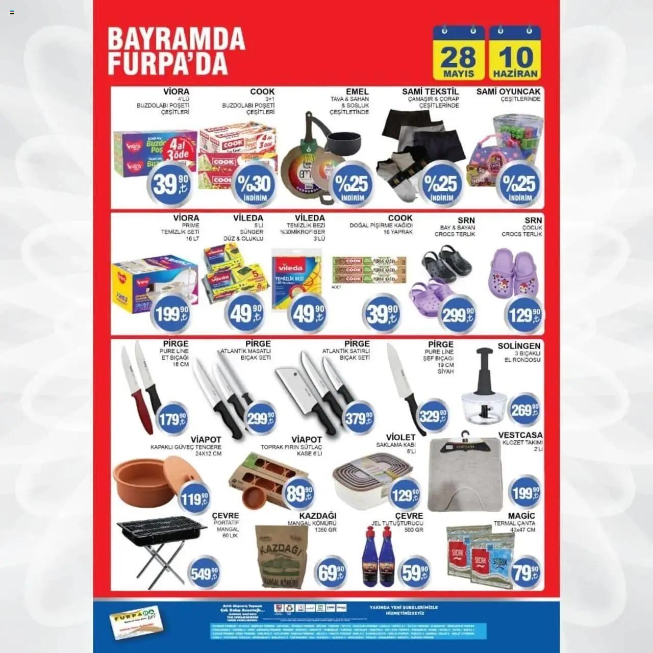 Furpa Bayramda Furpa'da - 28.05.2025 tarihinden itibaren geçerlidir | Sayfa: 6 | Ürünler: Çorap, Çanta, Buzdolabı, Fırın