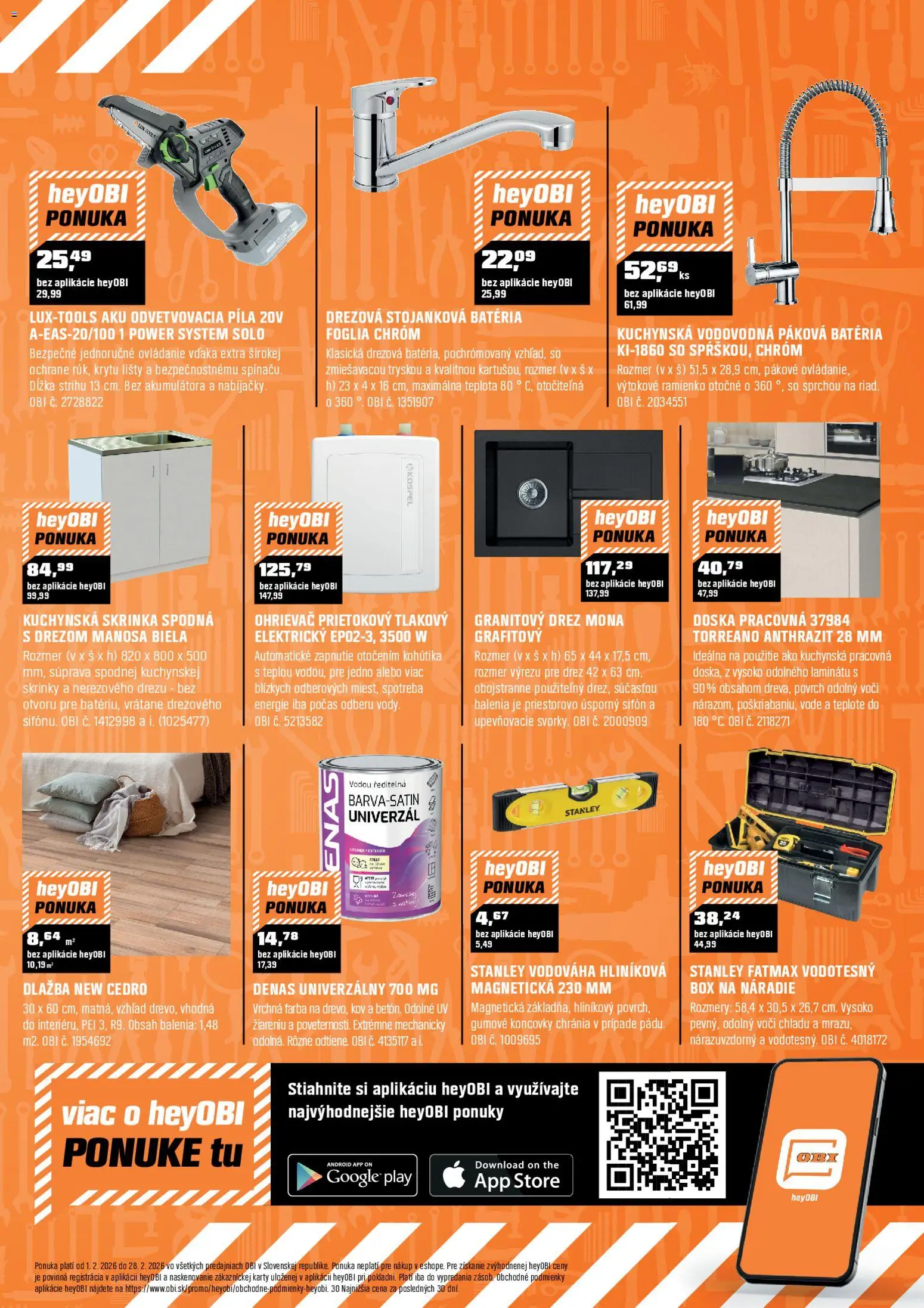 Nové OBI akcie – leták je platný od 01.02.2026 | Strana: 9 | Produkty: Stropné svietidlo, Led stropné svietidlo, Žiarovka, Svietidlo