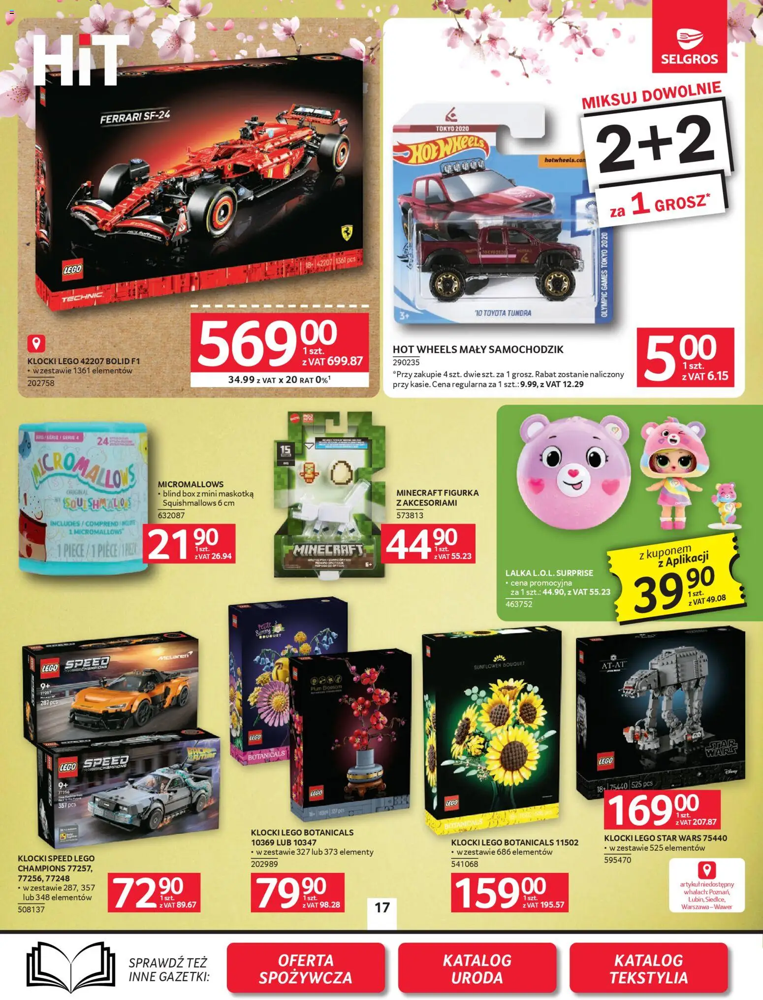 Selgros cash&carry gazetka - Oferta przemysłowa od 23.04.2026 | Strona: 19 | Produkty: Lalka, Lego, Klocki Lego, Tekstylia