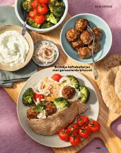 Broodje köfteballetjes met geroosterde broccoli, Broodje met köfteballetjes en geroosterde broccoli. - Voorbeeld van een folder van Albert Heijn, geldig van 31.12.2025 | Pagina: 27 | Producten: Broccoli, Sandwich, Broodje