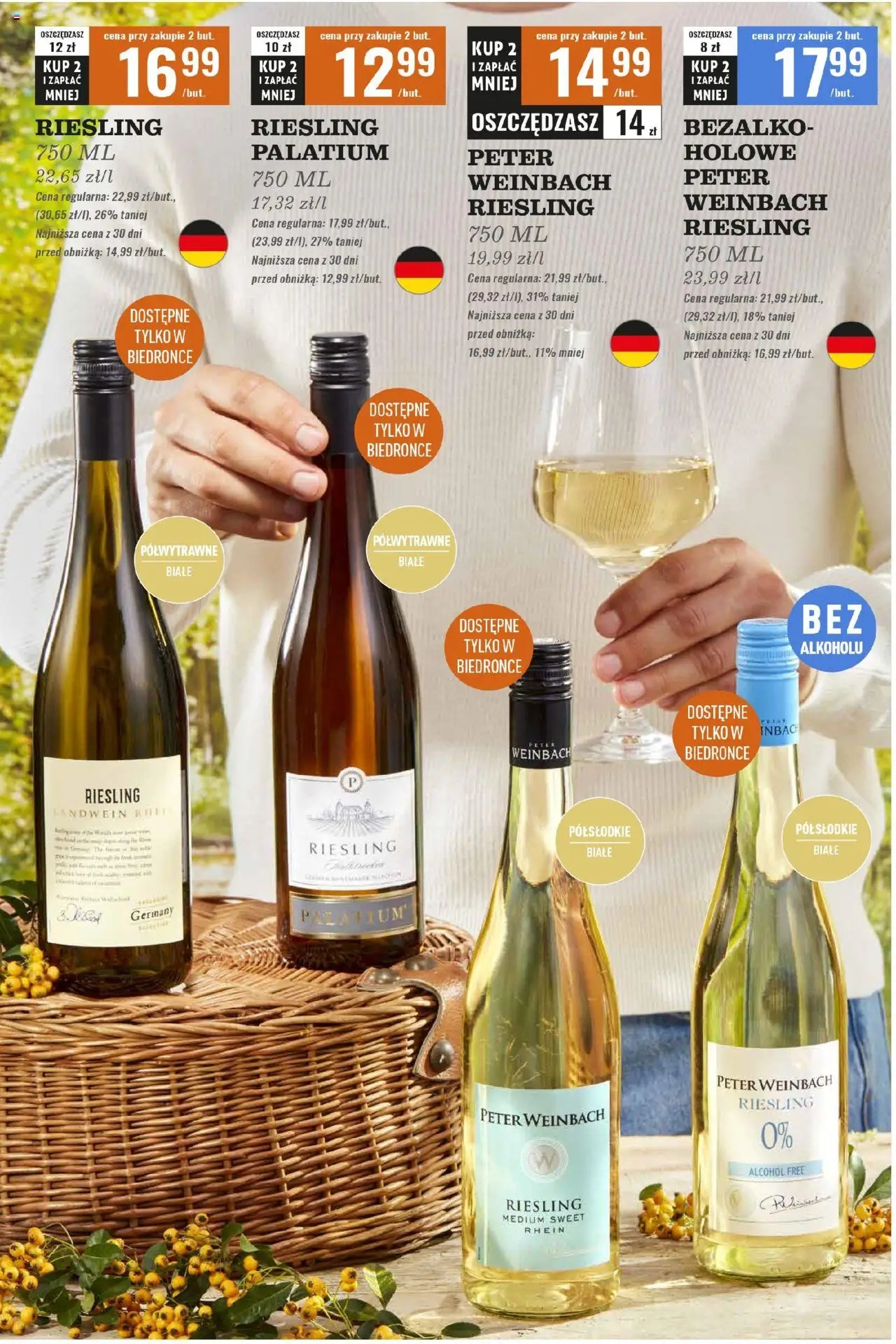 Biedronka gazetka - Czas na toast od 22.09.2025 | Strona: 4 | Produkty: Riesling