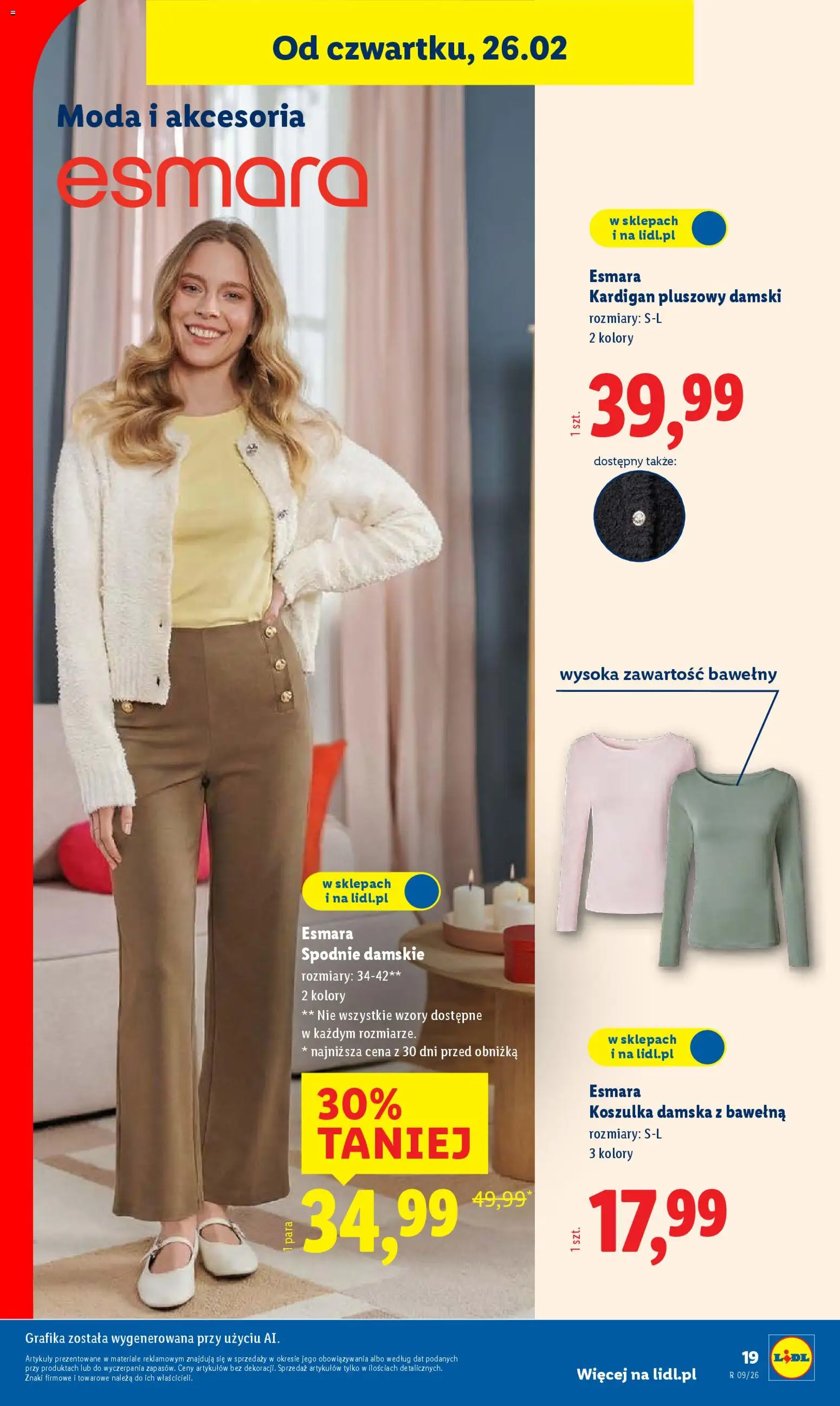 Lidl Katalog od 23.02.2026 | Strona: 27 | Produkty: Spodnie, Kardigan