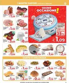 Anteprima del volantino Eurospar volantino valido a partire dal 26.03.2026 | Pagina: 9 | Prodotti: Crema, Prosciutto Cotto, Mortadella, Pistacchi