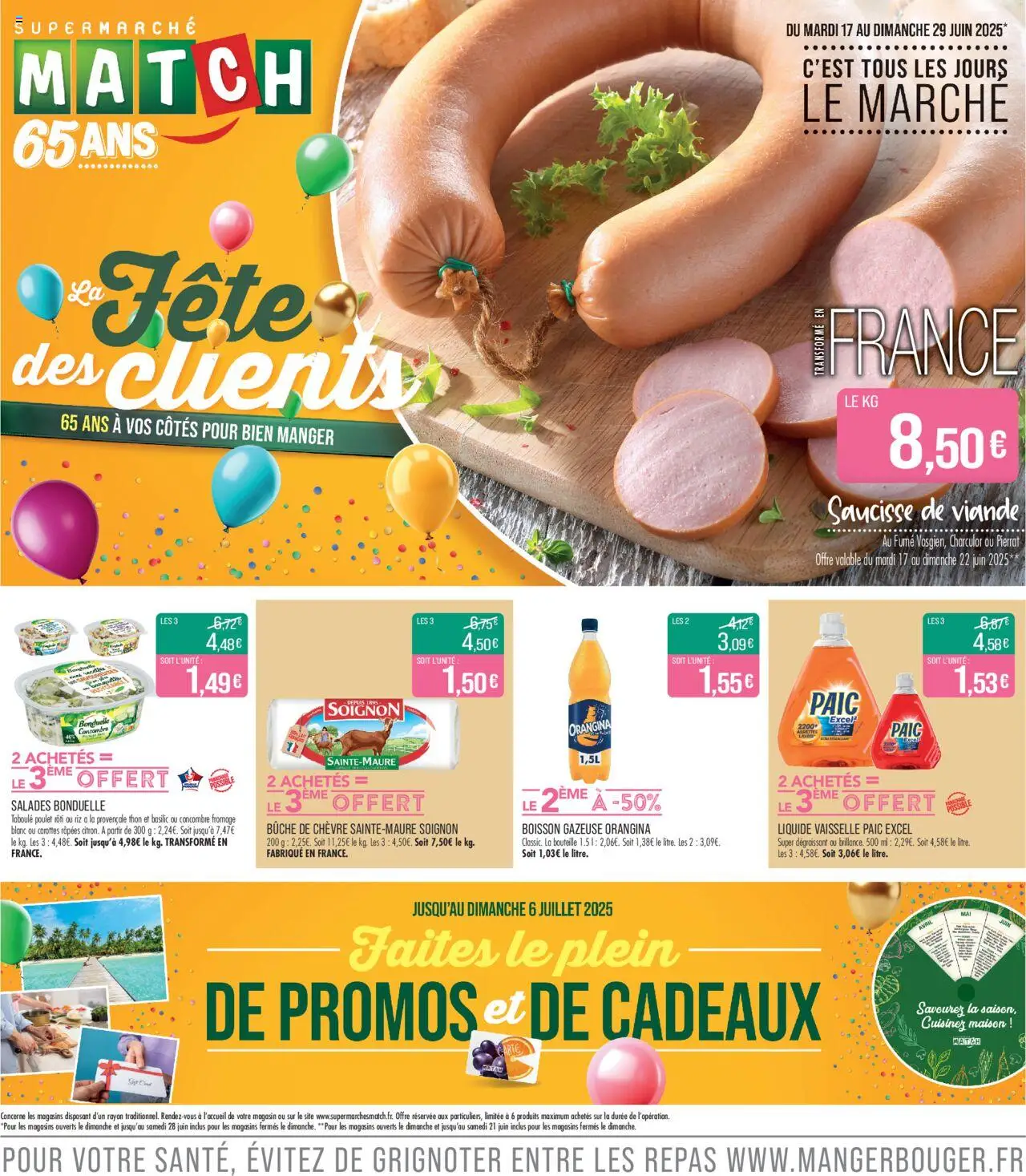  | Page: 1 | Produits: Liquide vaisselle, Thon, Saucisse, Viande