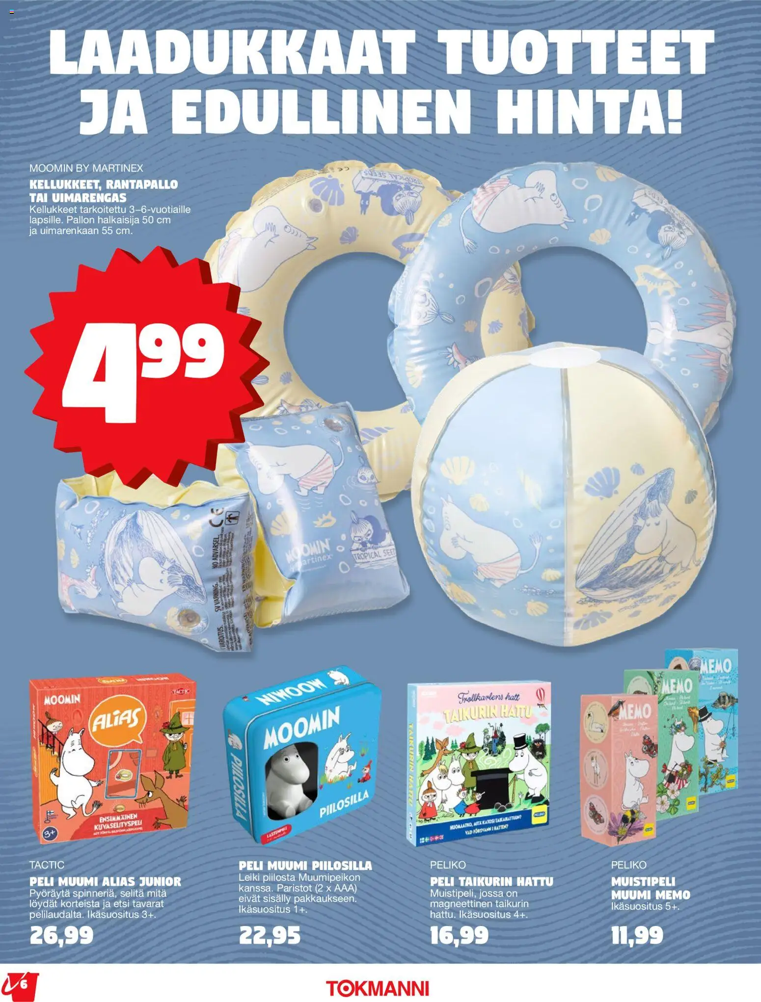 Tokmanni - Kesälelukuvasto 2026 – voimassa 27.04.2026 alkaen | Sivu: 6