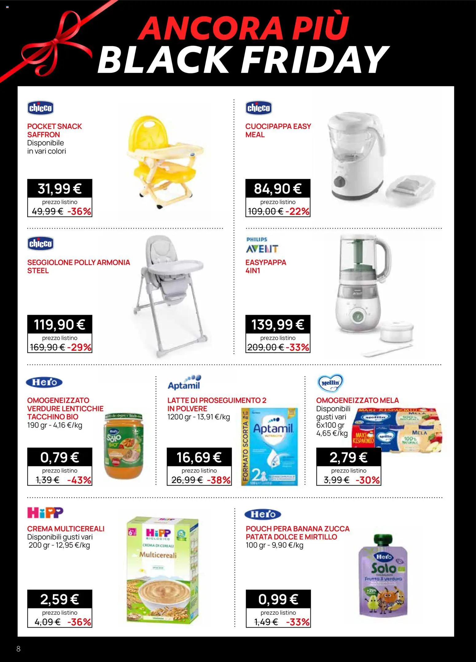 Volantino Prenatal del 28.11.2025 | Pagina: 8 | Prodotti: Cereali, Lenticchie, Frutta, Zucca