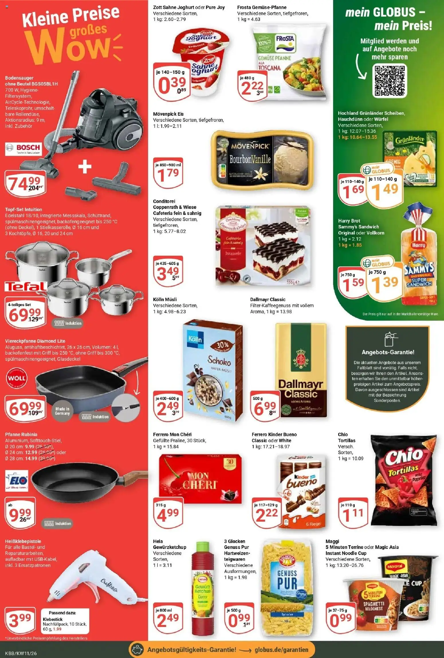 Globus prospekt Koblenz-Bubenheim	 – gültig ab 09.03.2026 | Seite: 2 | Produkte: Kinder bueno, Dallmayr, Gemüse, Paprika