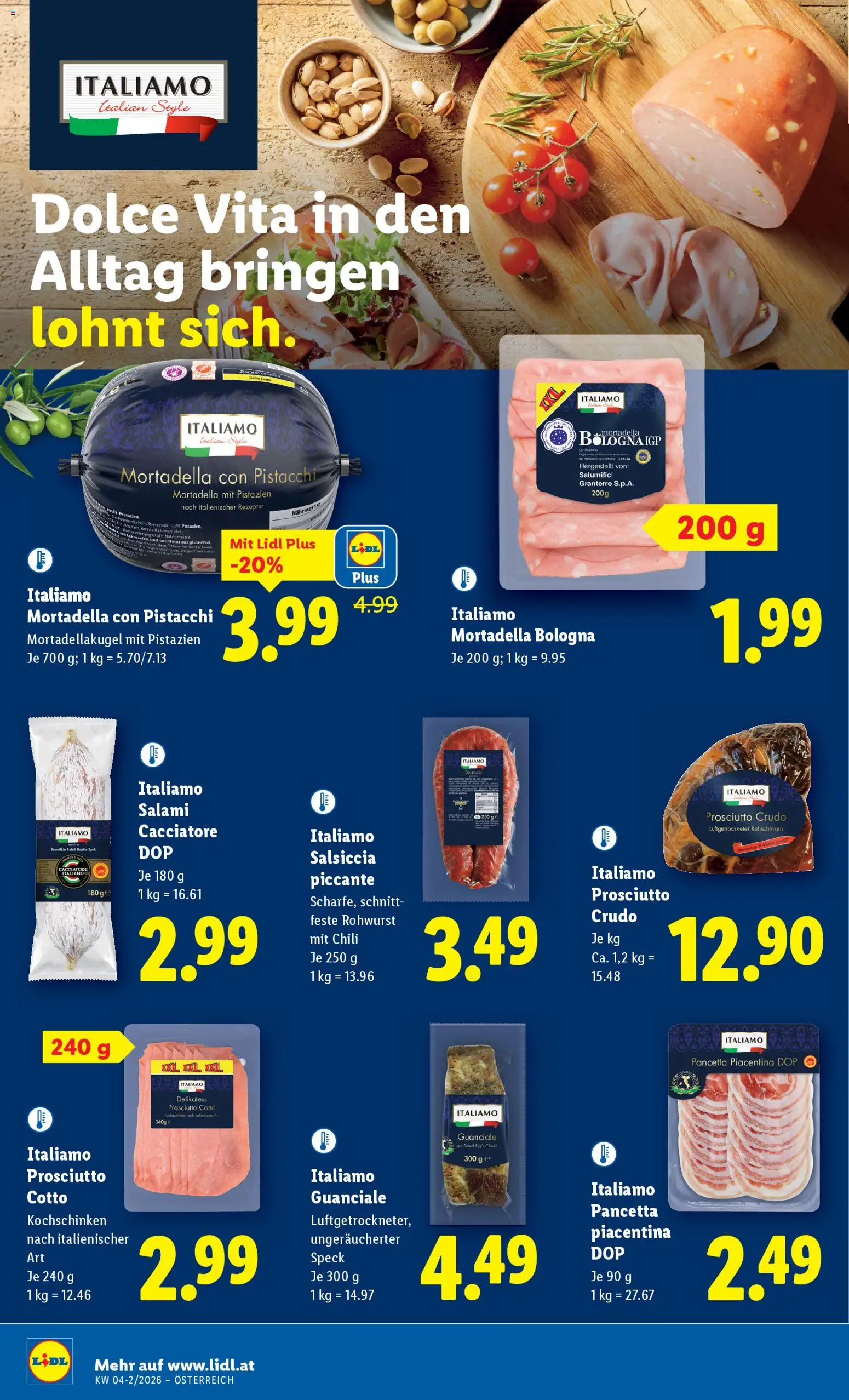 Lidl Flugblatt - Oberpullendorf, Güssing, Oberwart gültig ab 22.01.2026 | Seite: 16 | Produkte: Chili, Salami