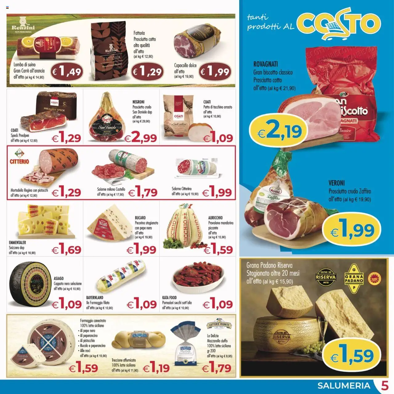 Volantino MerSi Supermercati del 16.08.2025 | Pagina: 5 | Prodotti: Pepe, Pomodori, Peperoncino, Pecorino