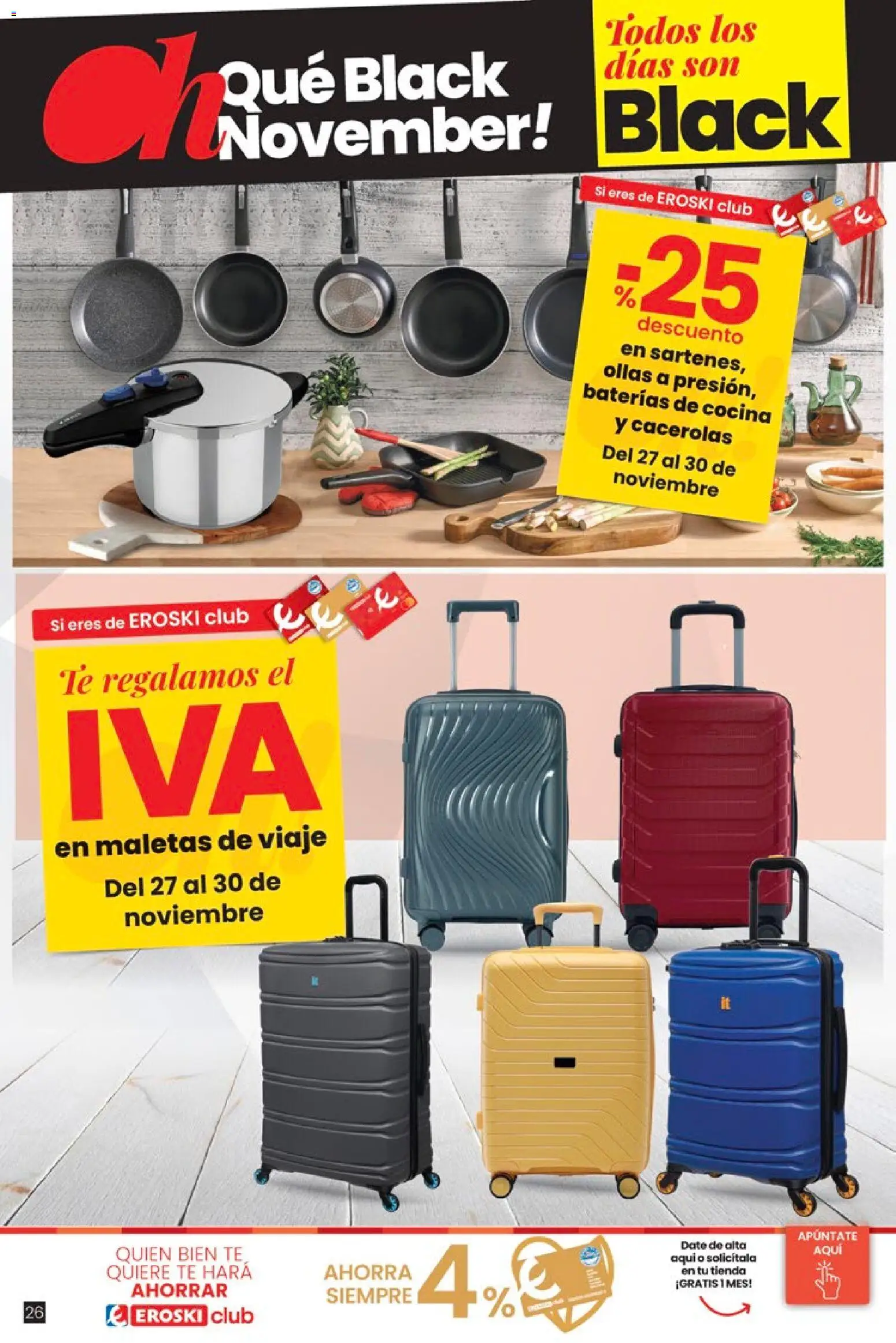Eroski - Black Friday │ válido desde el 20.11.2025 | Página: 26 | Productos: Té, Cocina