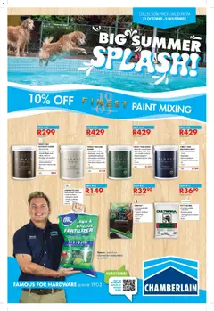 Chamberlain specials catalogue – valid from 23.10.2025
