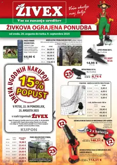 Živex katalog - pregled letaka veljavnega od 20.08.2025