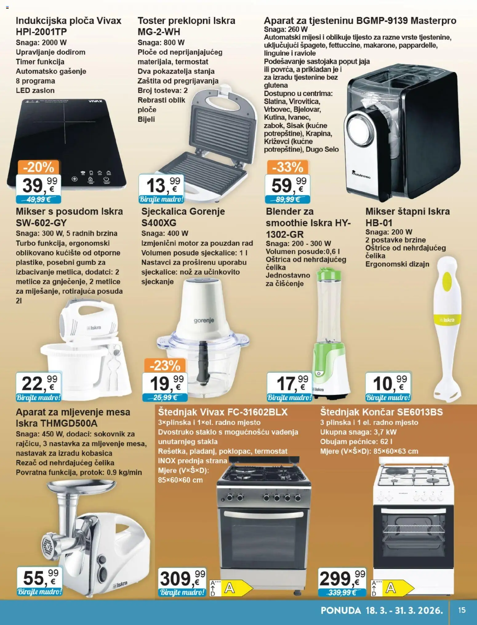 KTC katalog | vrijedi od 18.03.2026 | Stranica: 11 | Proizvodi: Toster, Nož, Sjeckalica, Blender