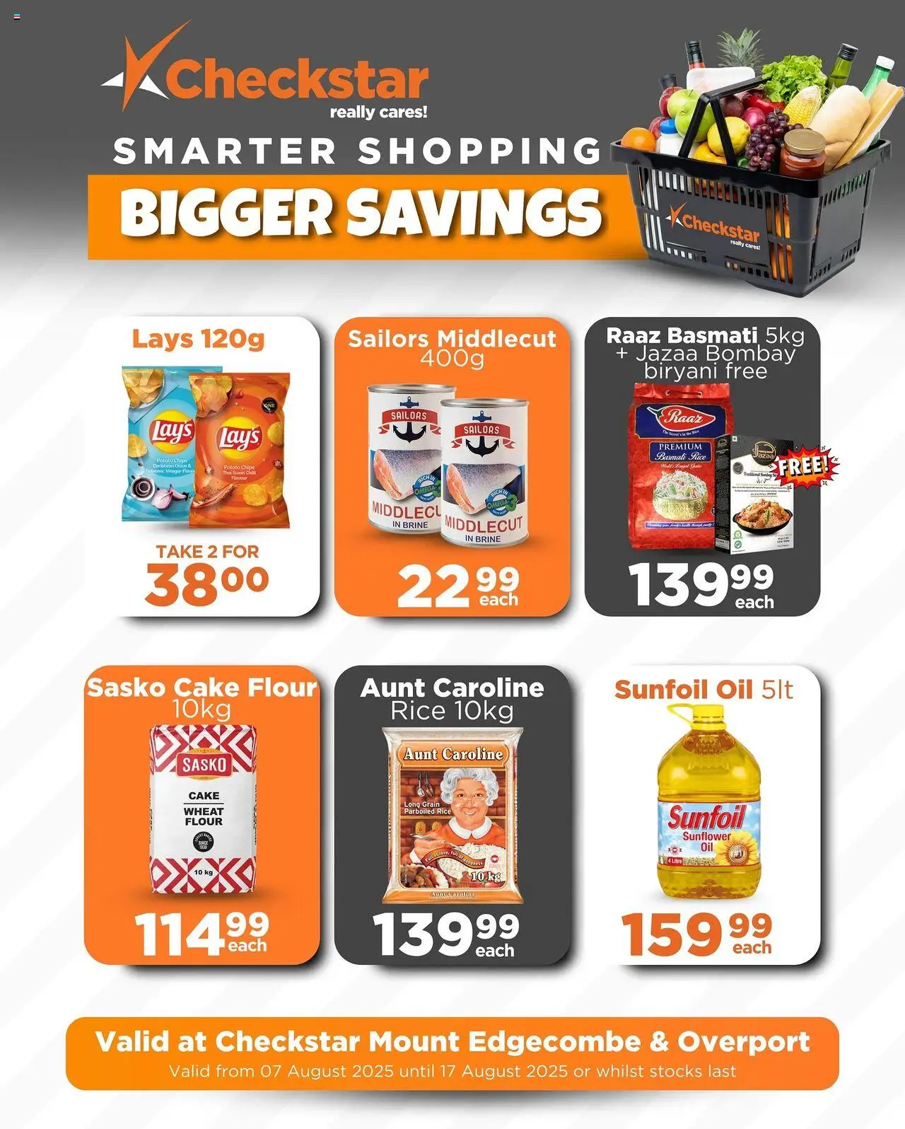 Check Star Specials Mount Edgecombe and Overport │ valid from 07.08.2025 | Page: 20 | Products: Cake, Oil, Rice, Chips