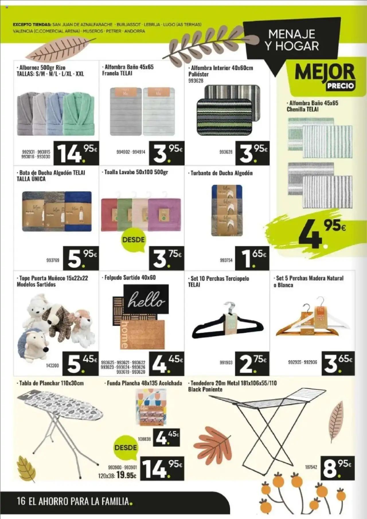 Family Cash folleto │ válido desde el 06.10.2025 | Página: 15 | Productos: Tabla de planchar, Funda, Baño, Alfombra