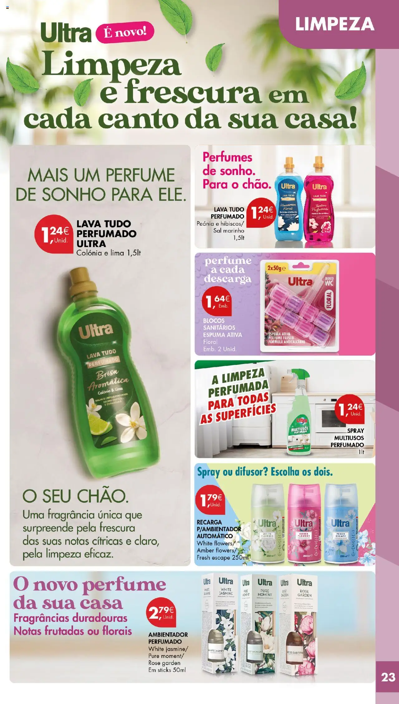 Pingo Doce - Cuidados Pessoais e para o Lar │ válido de 23.09.2025 | Página: 23 | Produtos: Perfume, Fragrância, Sal, Difusor