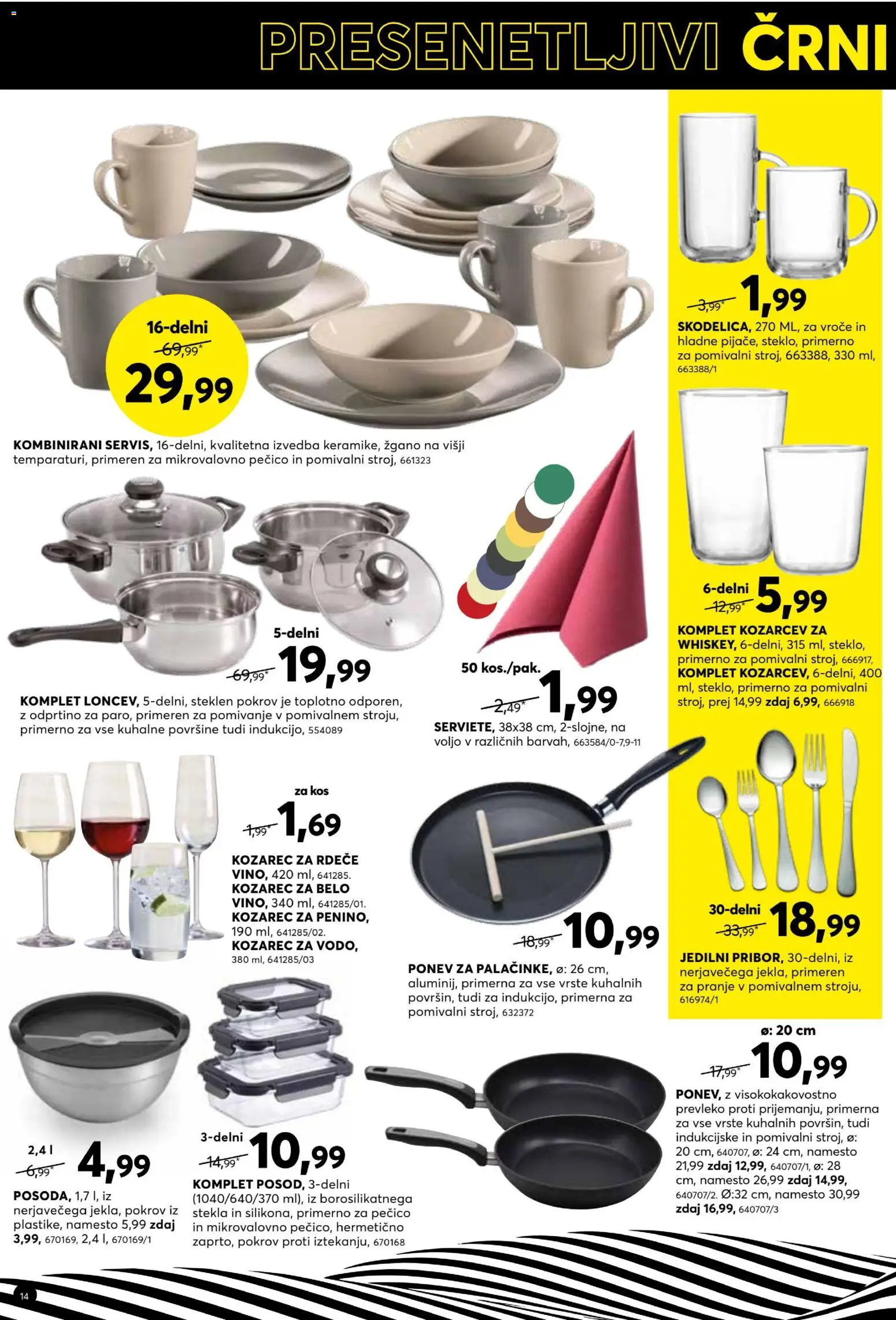 Novi Dipo katalog ponudbe – veljaven od 25.11.2025 | Stran: 14 | Izdelki: Kozarec, Kos