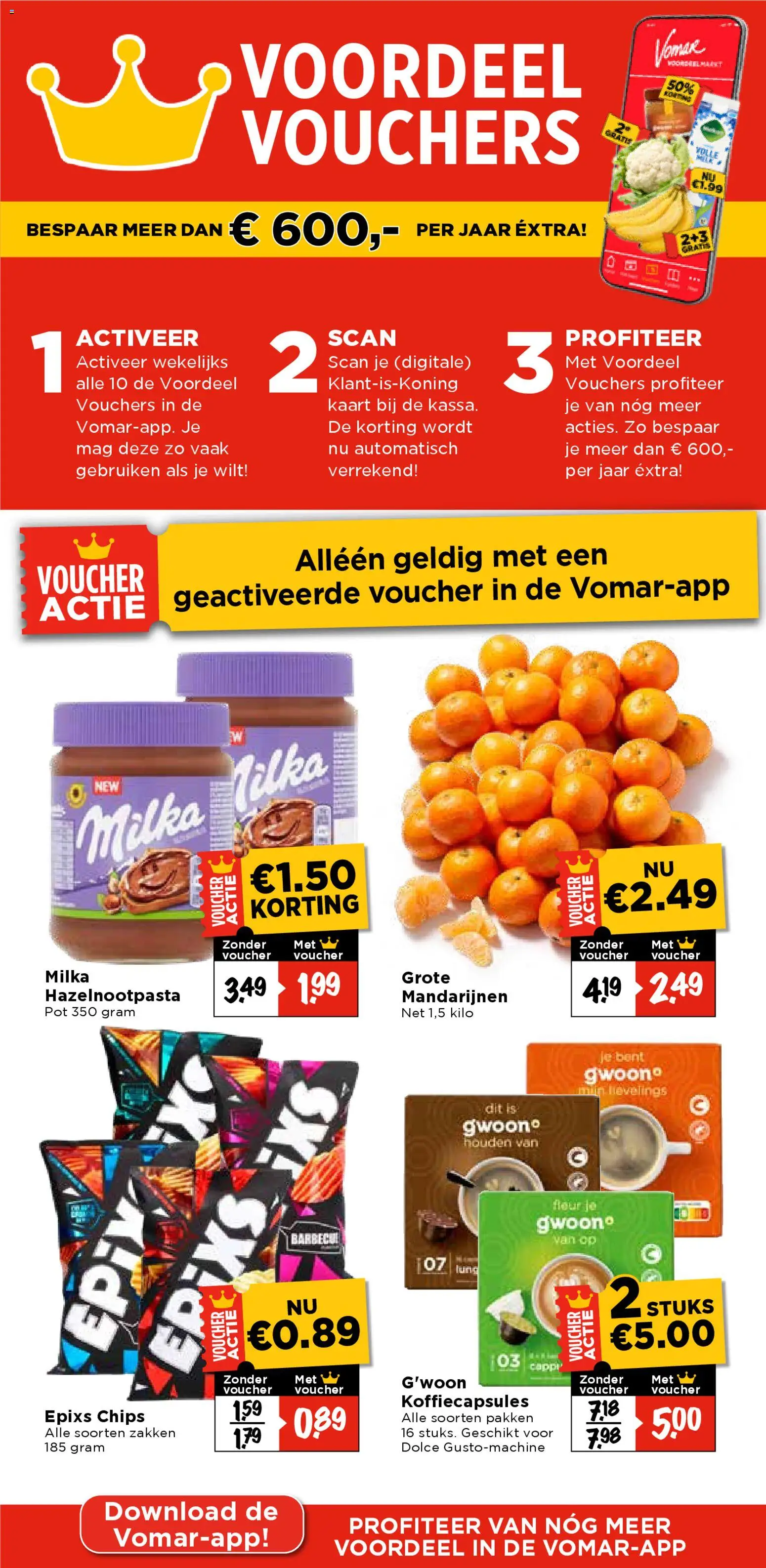 {H1} | Pagina: 9 | Producten: Kaart, Koffiecapsules, Pot, Mandarijnen