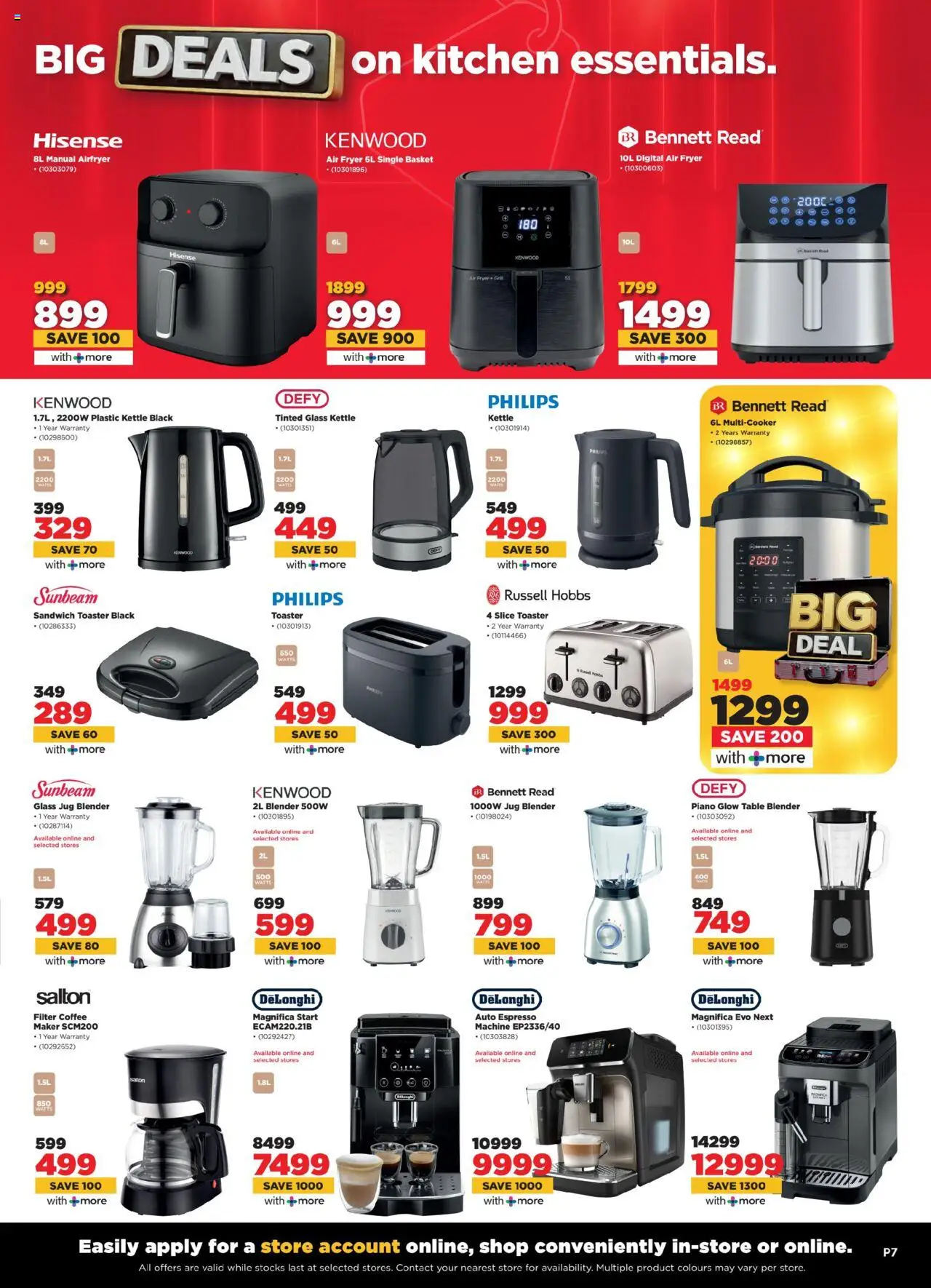 HiFi Corp Specials │ valid from 06.08.2025 | Page: 7 | Products: Fryer, Table, Blender, Coffee
