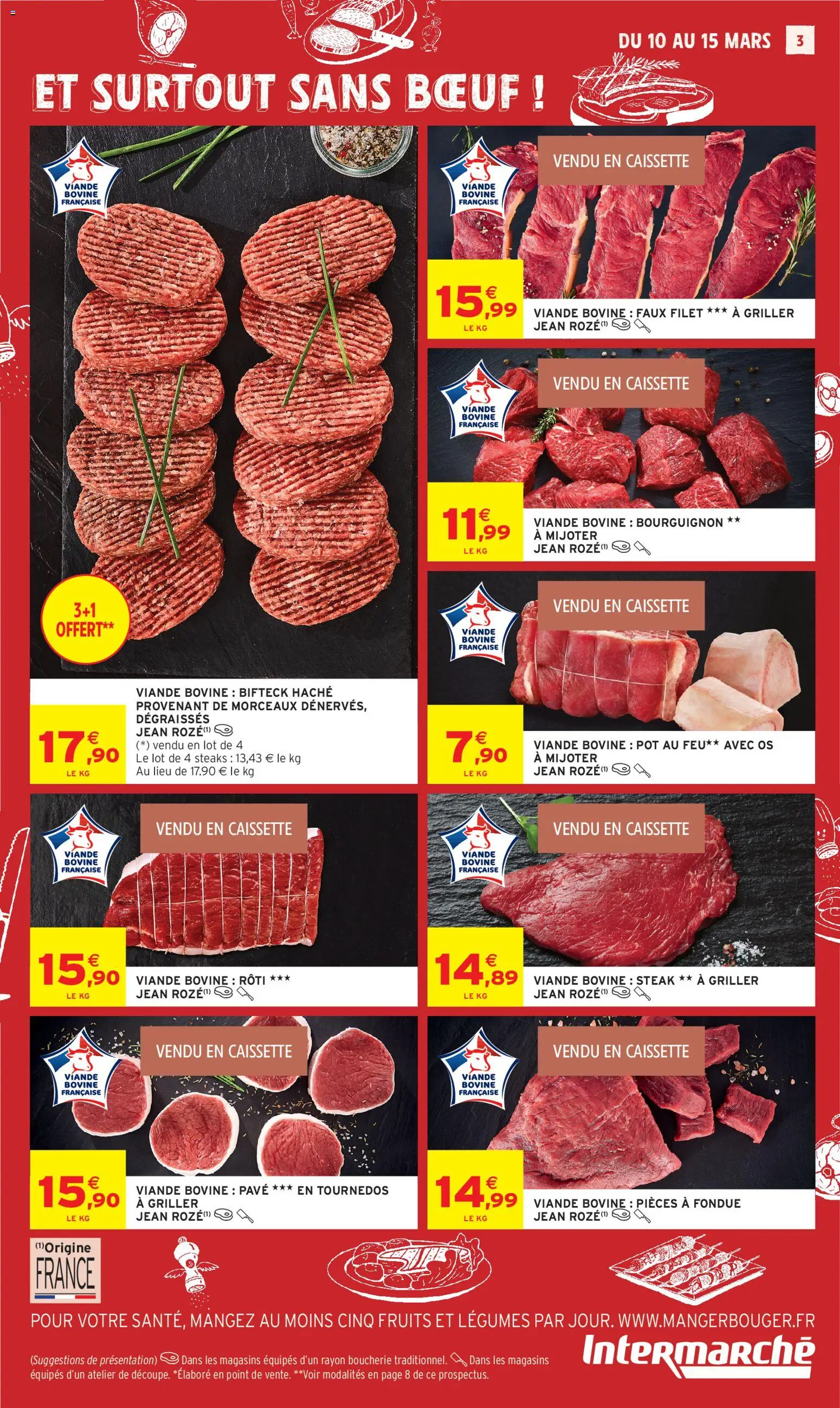{H1} | Page: 3 | Produits: Viande, Tournedos, Viande bovine