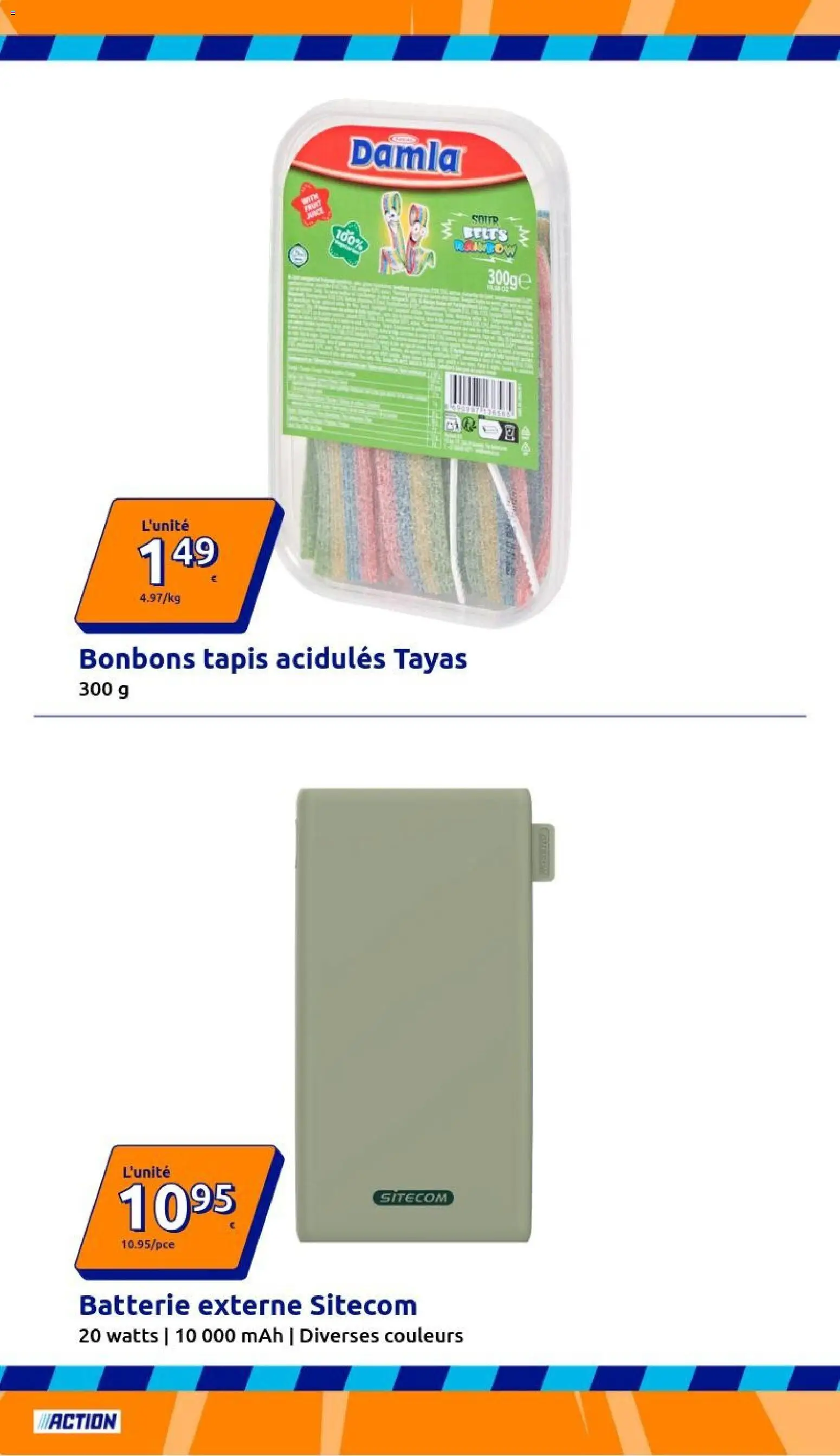 {H1} | Page: 28 | Produits: Batterie, Tapis, Bonbons