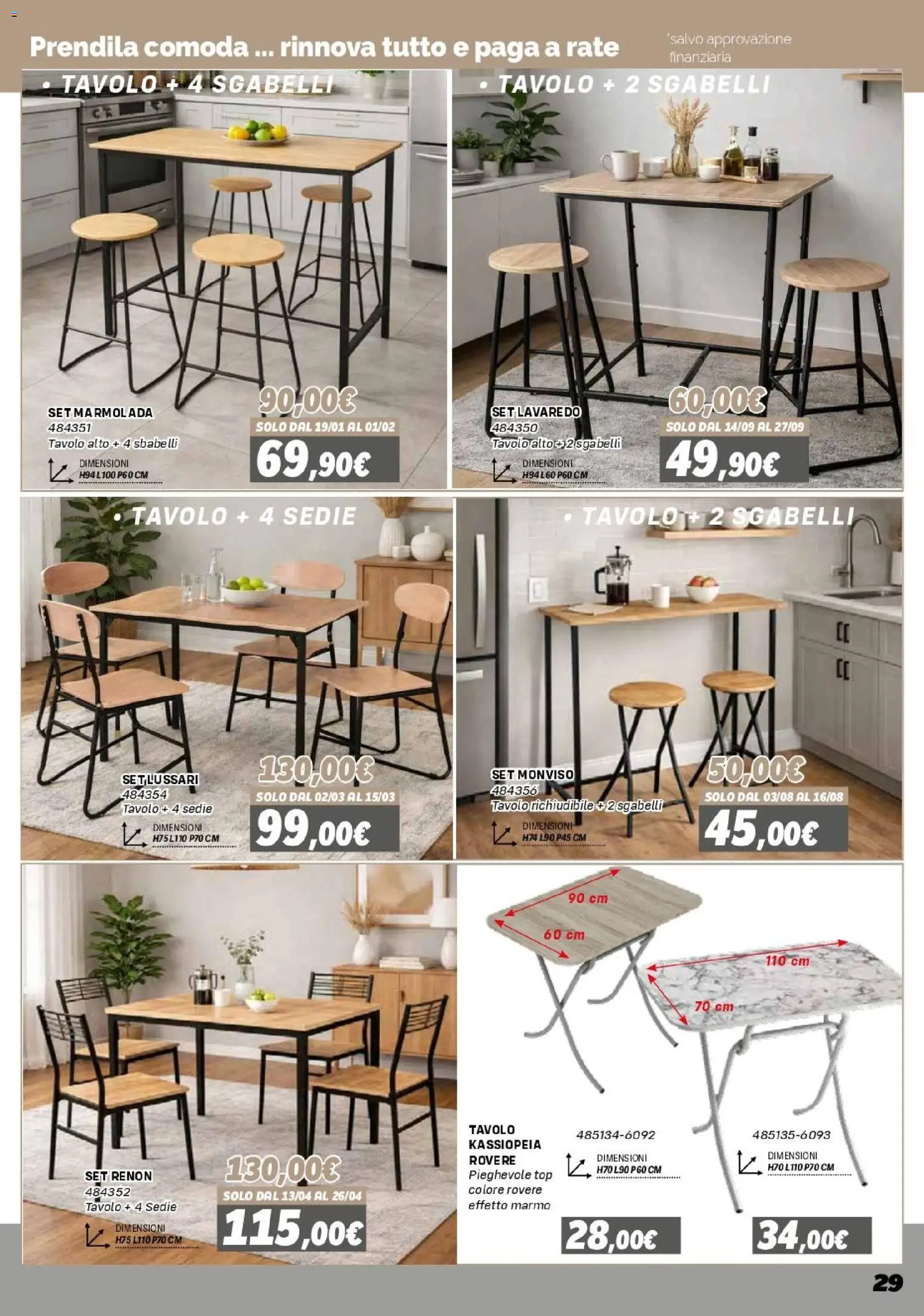 Volantino Orizzonte del 16.01.2026 | Pagina: 29 | Prodotti: Top, Tavolo
