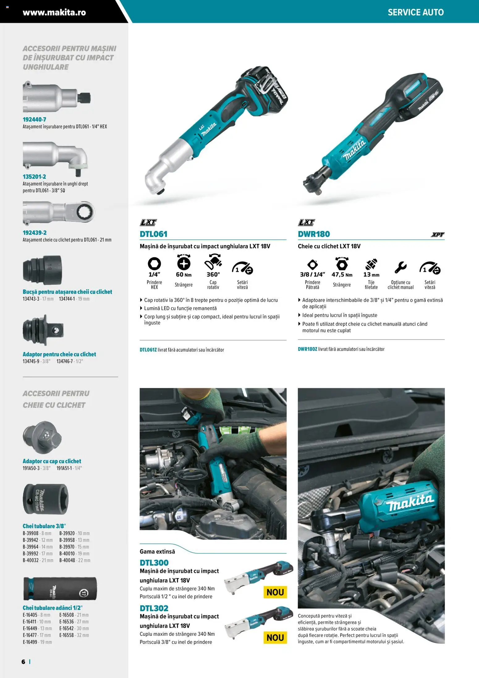 Noul catalog Makita – valabil de la 23.10.2025 | Pagină: 6 | Produse: Tavuk suyu, Adaptor, Babak, Peluş Köpek Yatağı