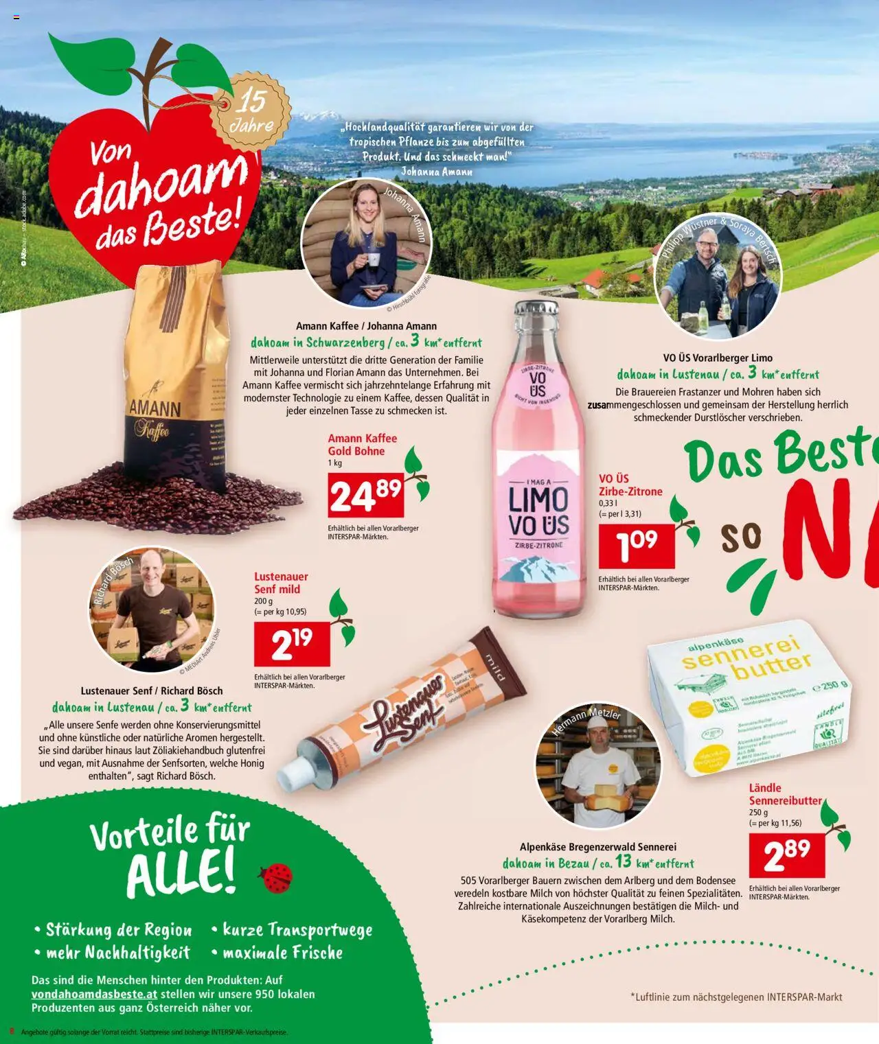 Interspar Flugblatt - Vorarlberg gültig ab 16.10.2025 | Seite: 9 | Produkte: Milch, Butter, Kaffee
