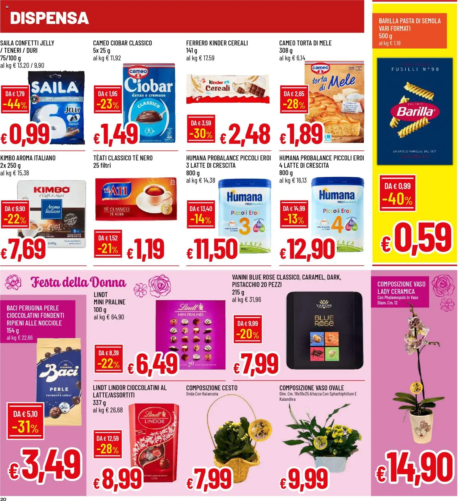 Volantino Galassia del 26.02.2026 | Pagina: 20 | Prodotti: Caffè, Mele, Tè, Cereali