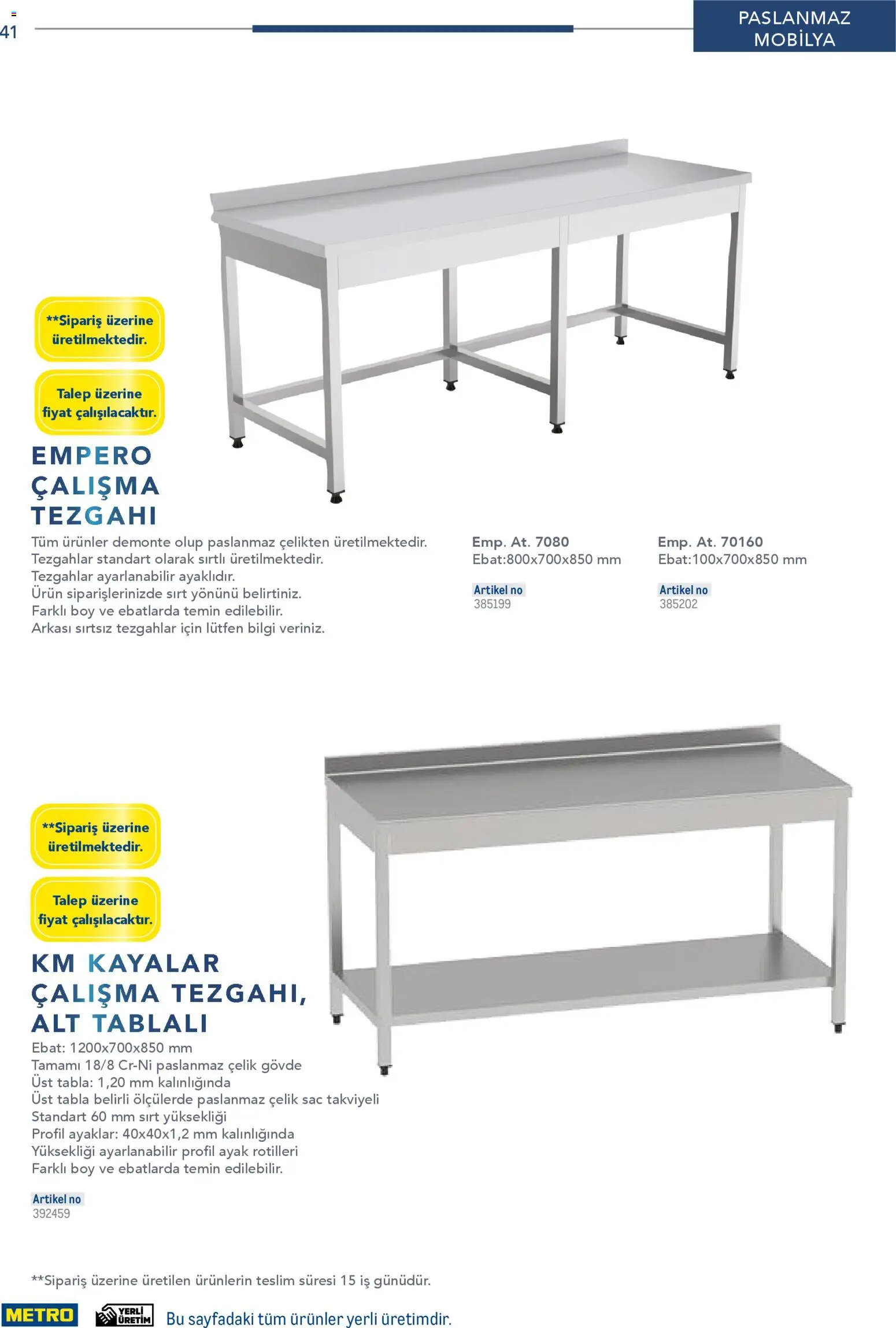 Metro - Profesyonel Çözümler - 26.12.2025 tarihinden itibaren geçerlidir | Sayfa: 41