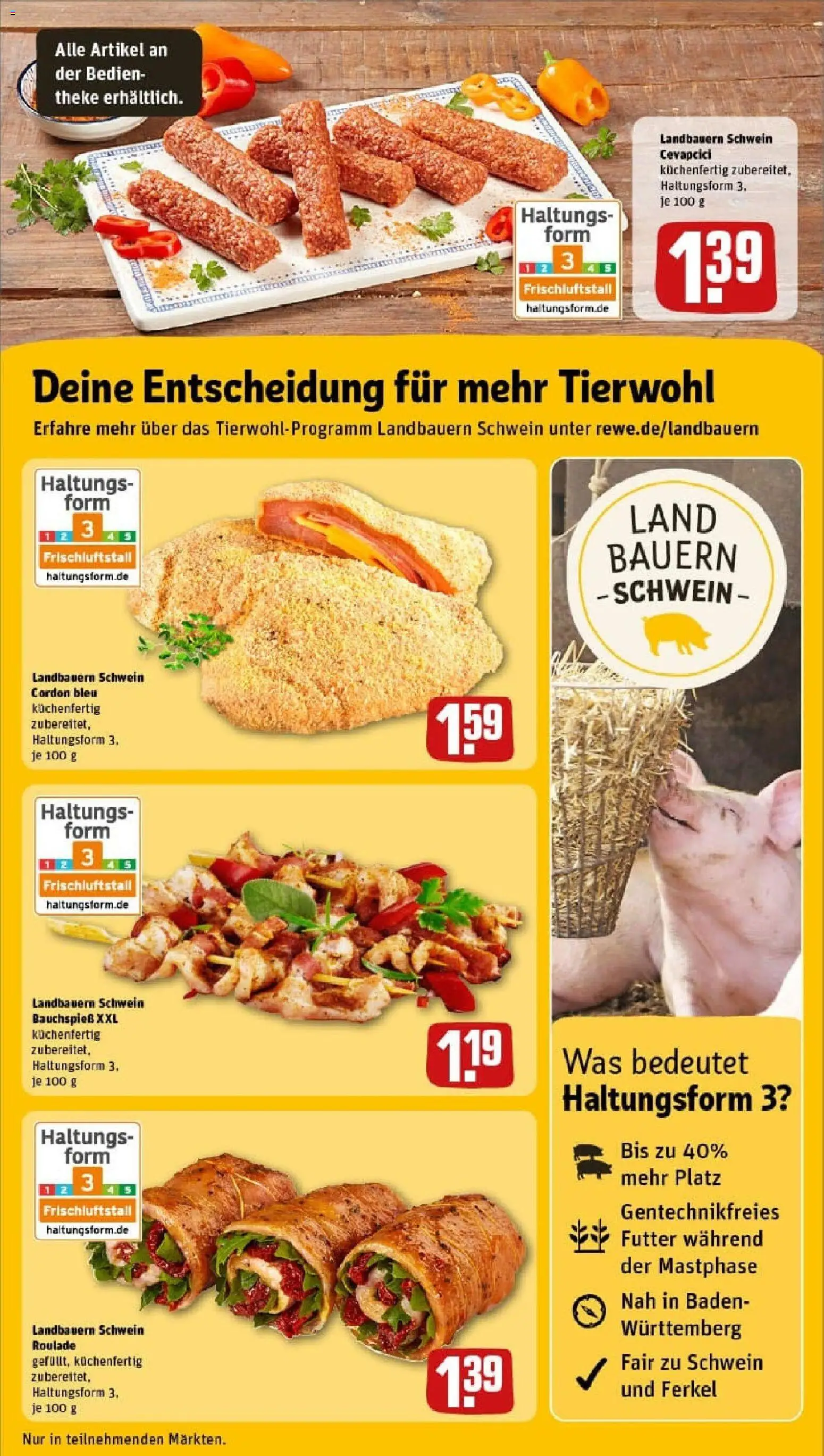 Rewe prospekt Esslingen/Stadtmitte	 – gültig ab 26.10.2025 | Seite: 13 | Produkte: Theke, Cevapcici
