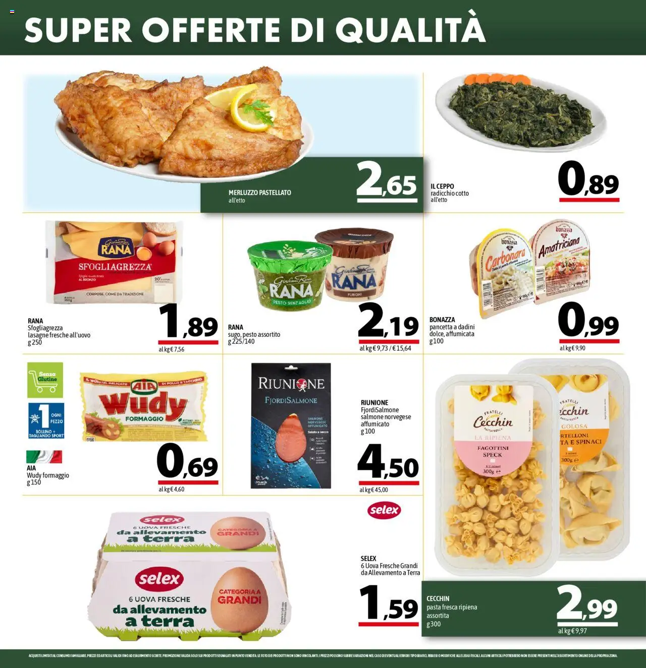 Volantino A&O del 16.10.2025 | Pagina: 6 | Prodotti: Speck, Merluzzo, Funghi, Terra