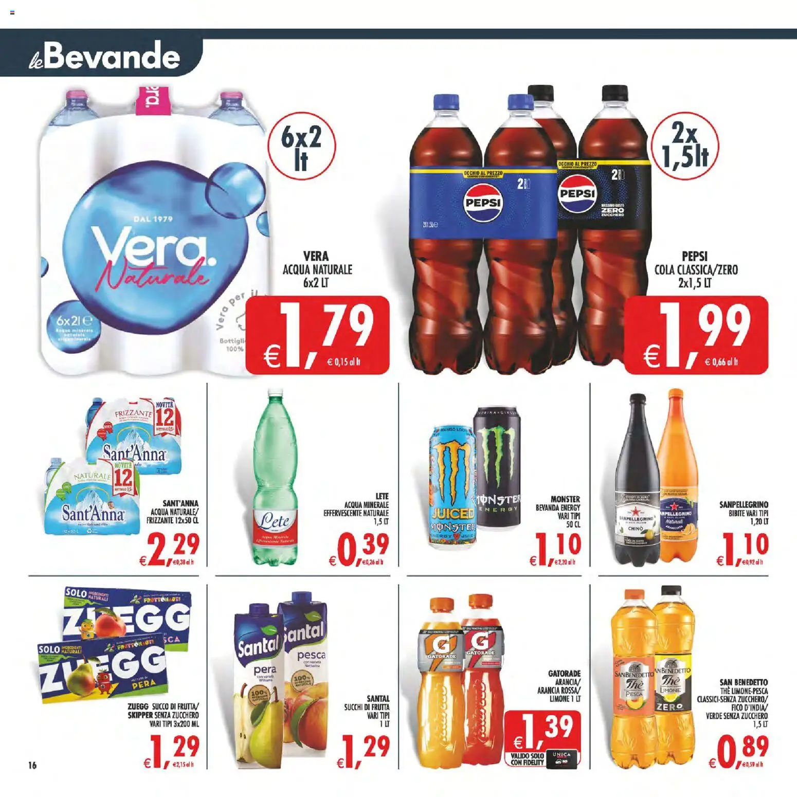 Volantino Decò del 17.04.2026 | Pagina: 19 | Prodotti: Frutta, Pera, The, Acqua minerale