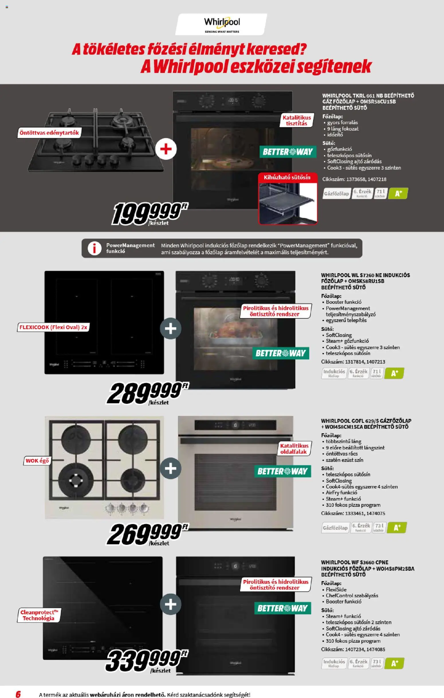 Media Markt akciós ujság - amely érvényes a következő dátumtól: 03.12.2025 | Oldal: 6 | Termékek: Sütő, Főzőlap, Indukciós főzőlap, Pizza