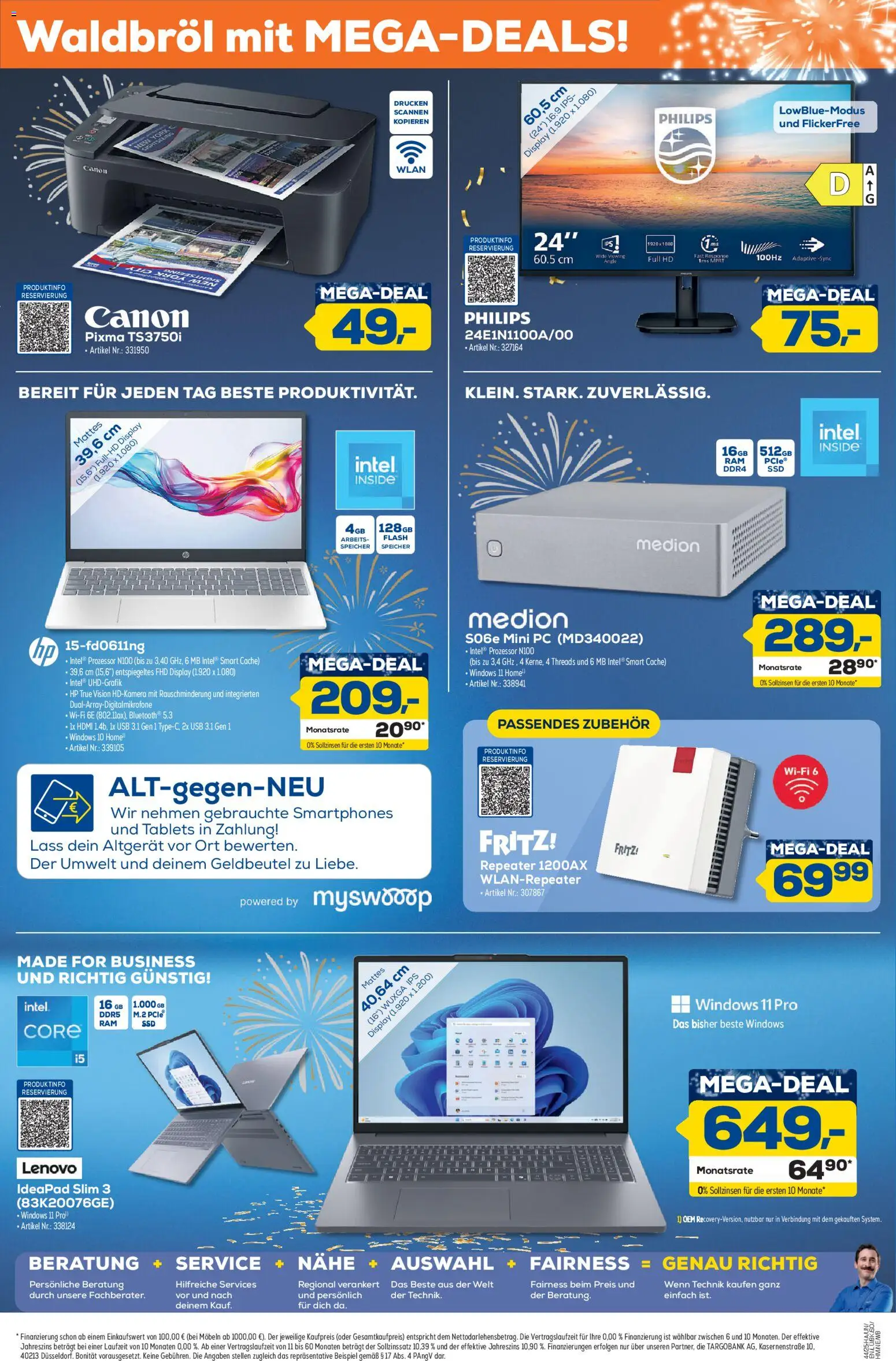 Euronics  Aus 8 wird 9! – gültig ab 23.10.2025 | Seite: 7 | Produkte: Lenovo, USB, Smartphones, PC