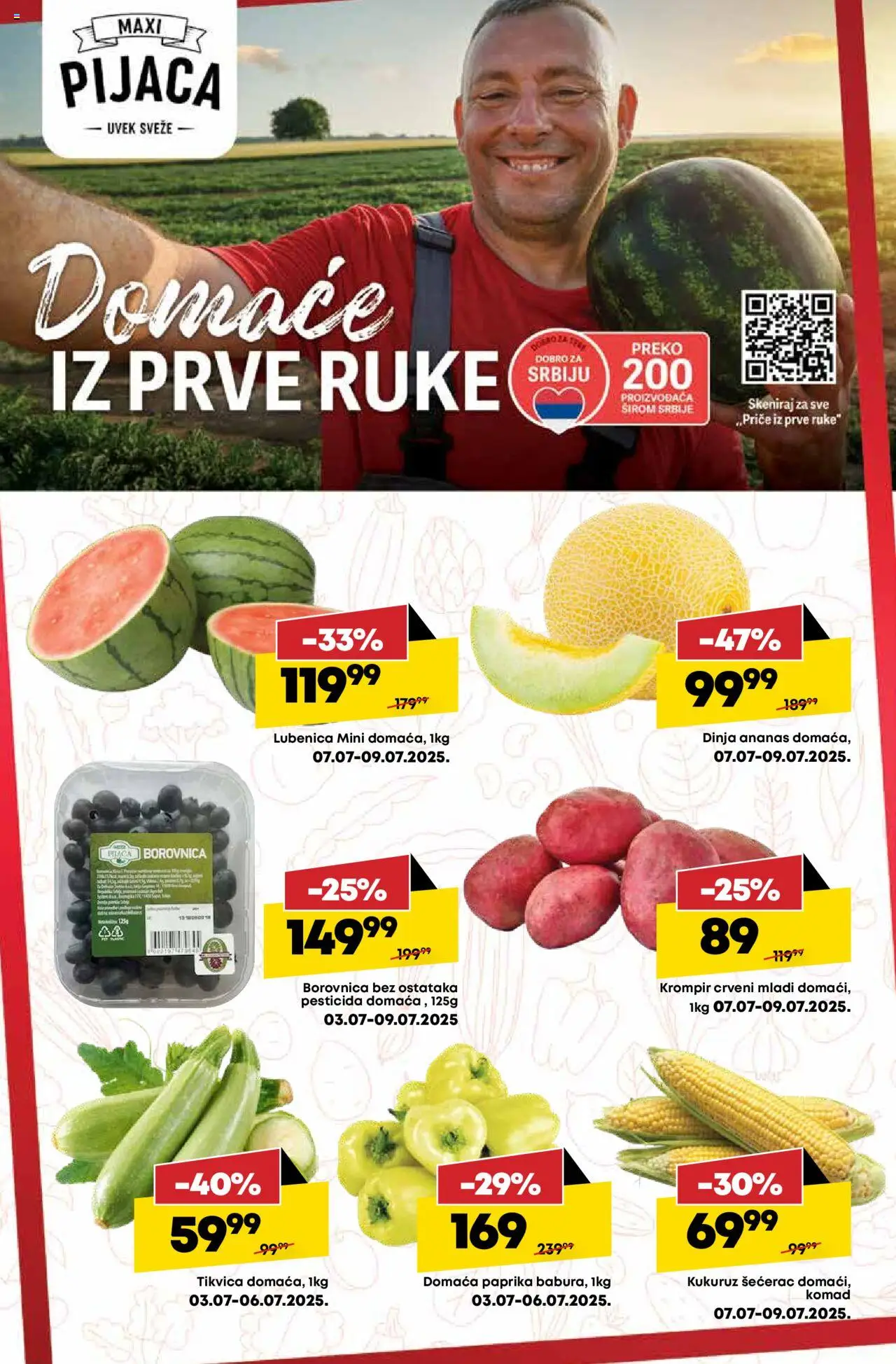 Maxi katalog - važi od 03.07.2025 | Strana: 10 | Proizvode: Krompir, Paprika, Borovnica, Tikvica