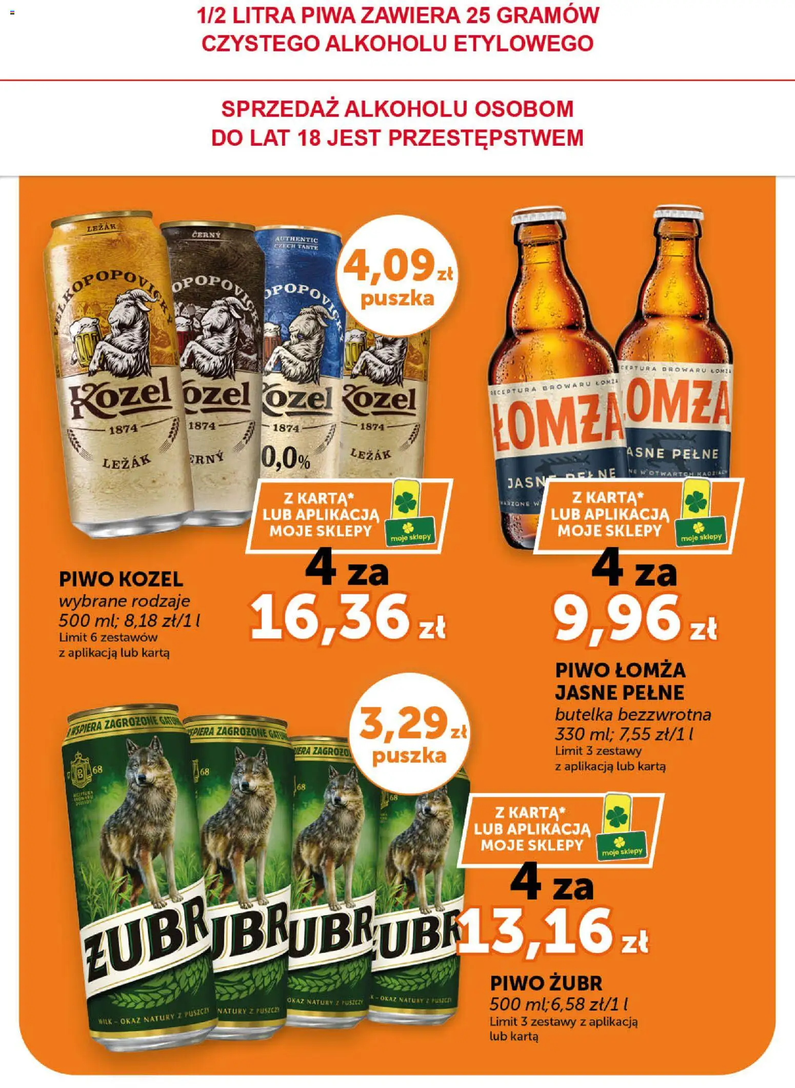 ABC gazetka od 12.03.2026 | Strona: 17 | Produkty: Piwo żubr, Karta, Piwo, Piwo kozel