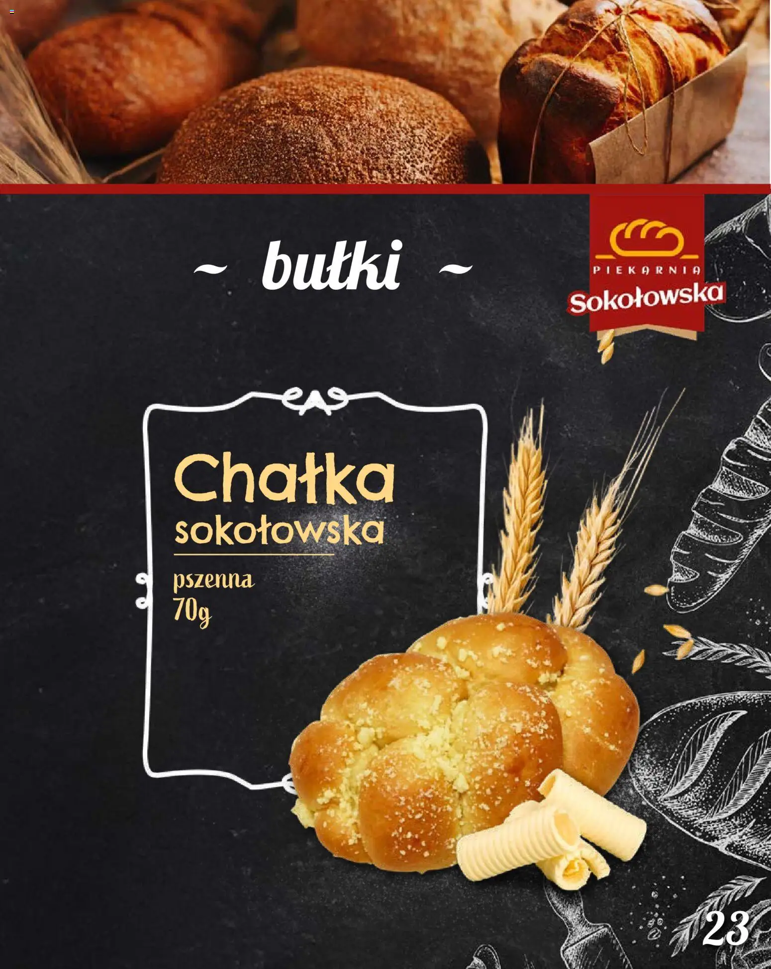 Topaz Gazetka - Piekarnia Sokołowska od 01.02.2026 | Strona: 23 | Produkty: Piekarnia
