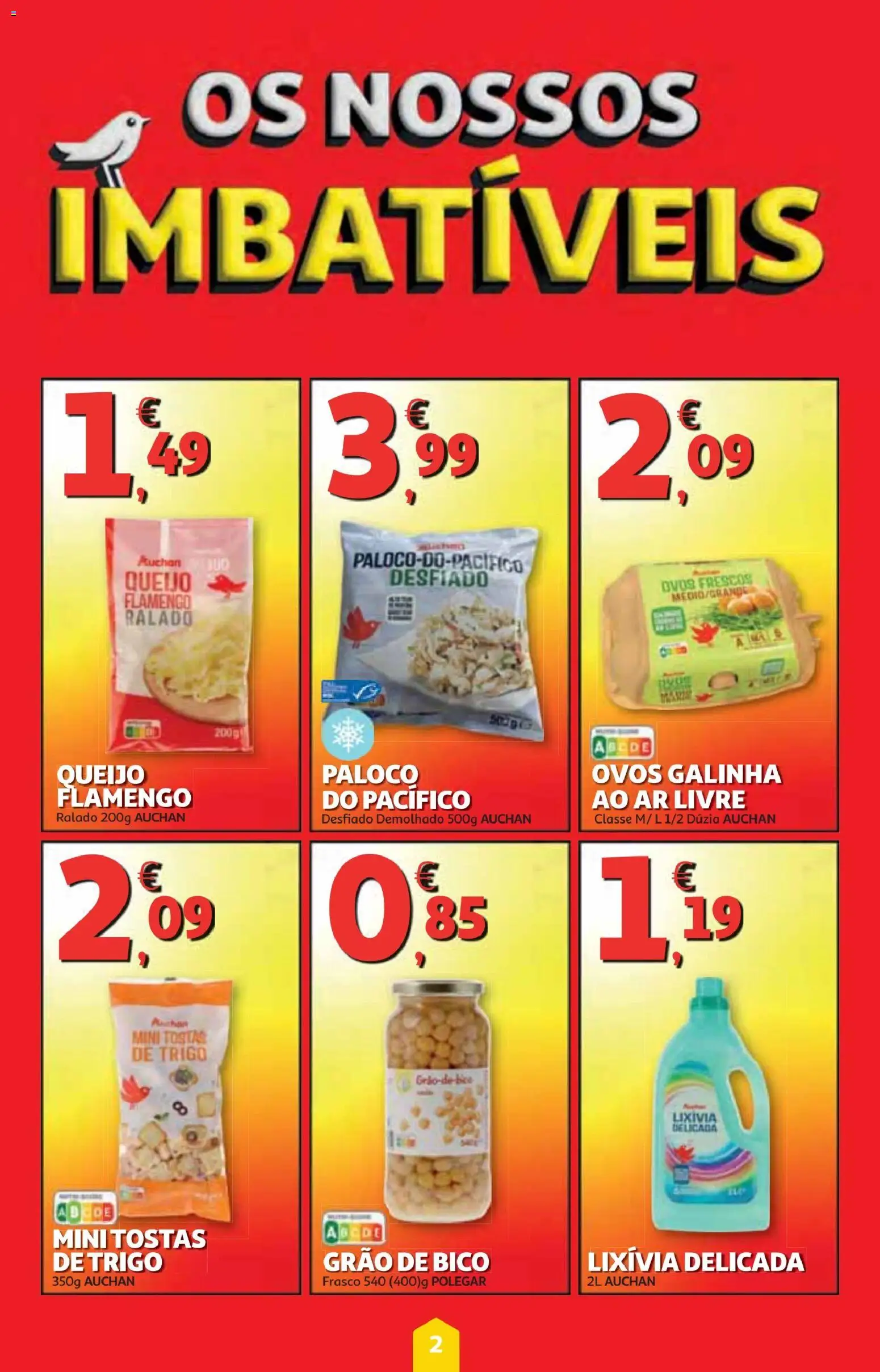 Minipreço folheto │ válido de 25.12.2025 | Página: 2 | Produtos: Tostas, Queijo, Ovos