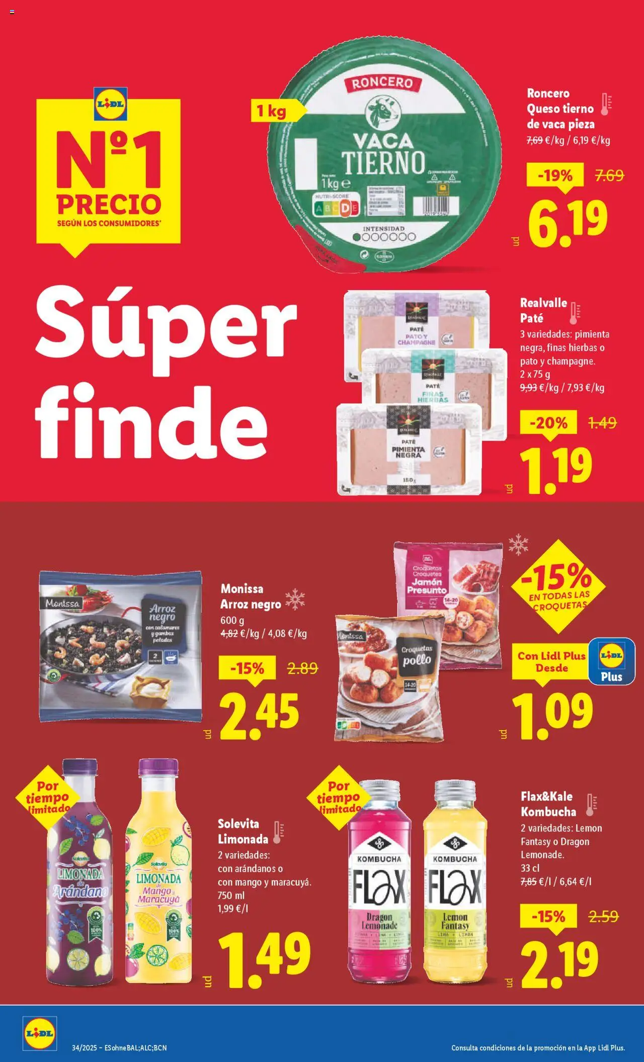 Lidl catálogo BCN │ válido desde el 18.08.2025 | Página: 26 | Productos: Queso, Jamón, Ρούτερ, Croquetas