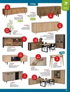 Weba folder - Voorbeeld van een folder van Weba, geldig van 02.01.2026 | Pagina: 5 | Producten: Tafel, Dressoir, Mango