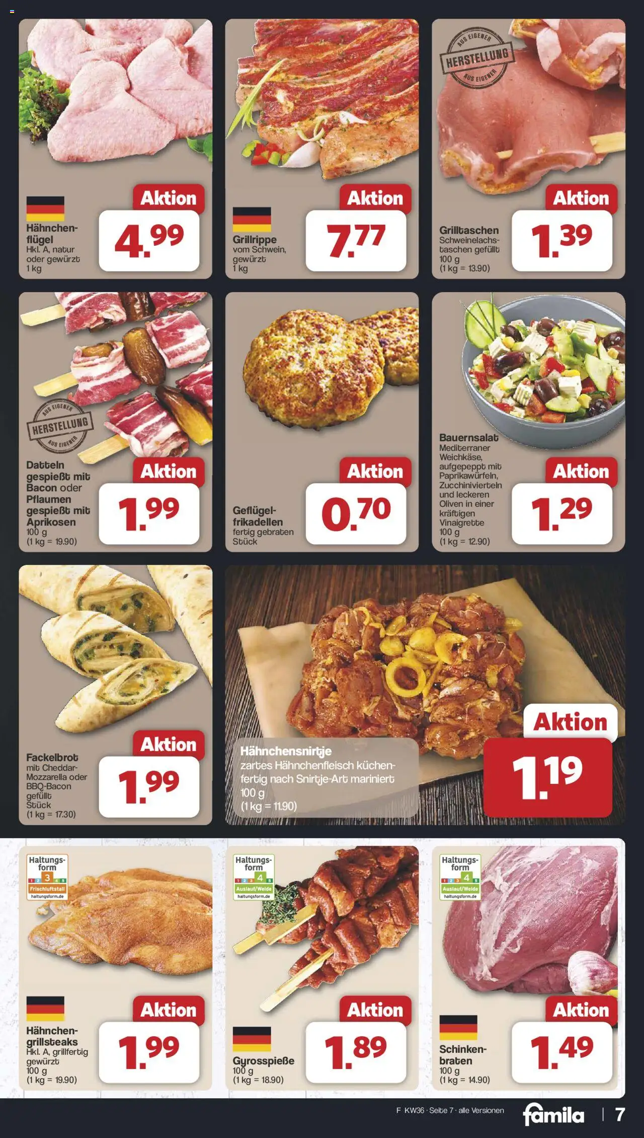 Famila Nordwest Markt - Angebote - gültig ab dem 01.09.2025 | Seite: 8 | Produkte: Hahnchen, Pflaumen, Mozzarella, Kuchen