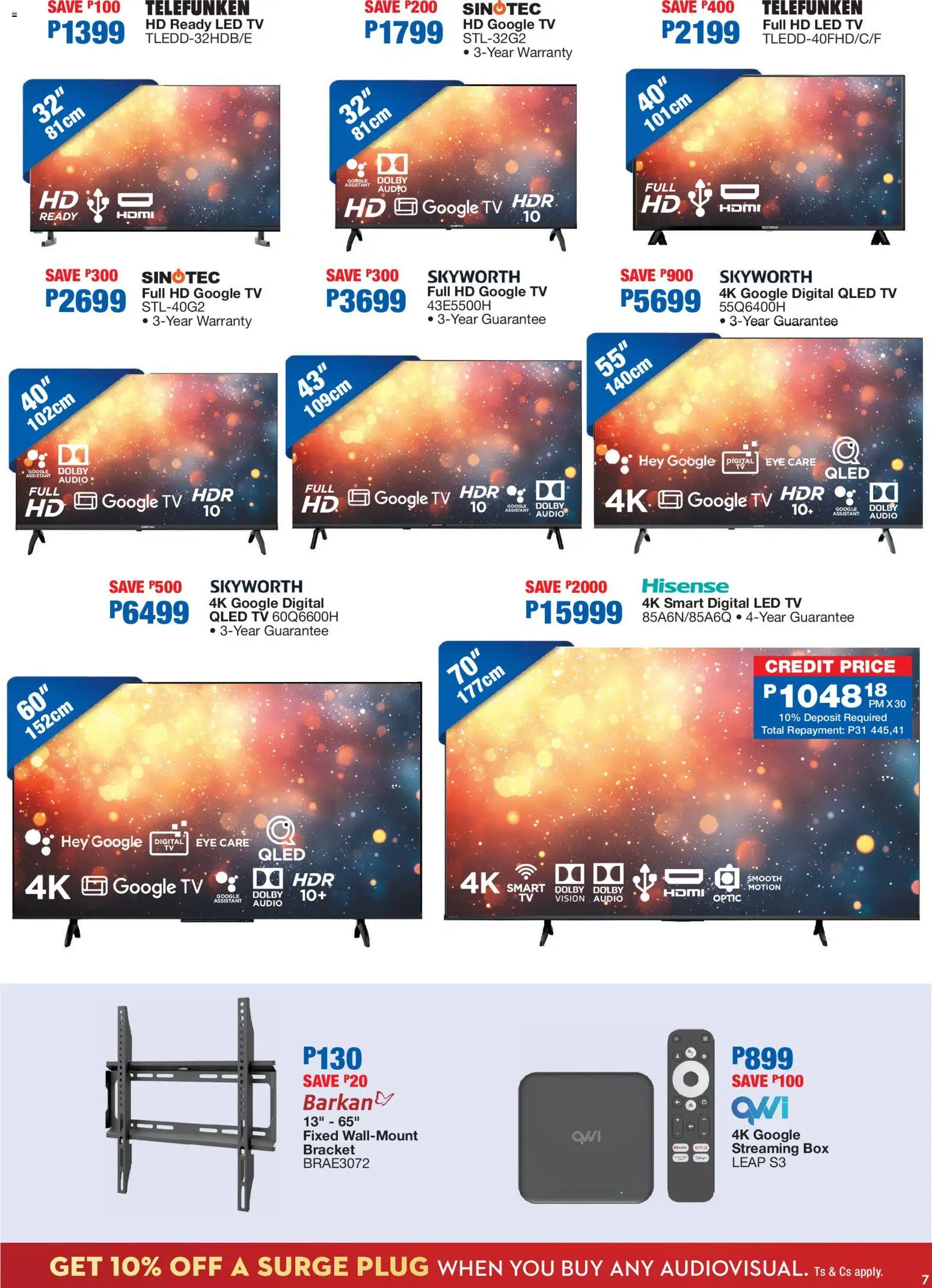 New OK Furniture catalogue – valid from 08.12.2025 | Page: 7 | Products: Audio, TV, Box