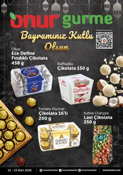 10.03.2026 tarihinden itibaren geçerli olan Onur Market kataloğu önizlemesi