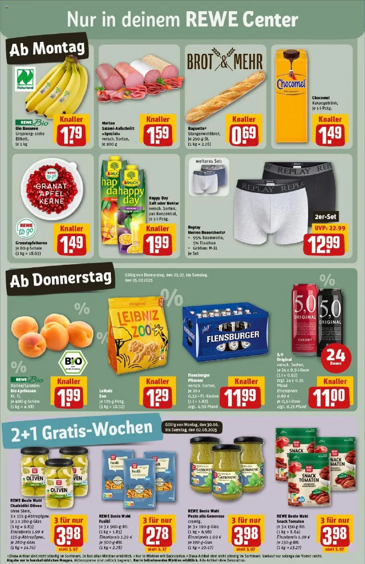 Rewe prospekt Mönchengladbach	 - gültig ab dem 29.06.2025 | Seite: 3 | Produkte: Äpfel, Tomaten, Brot, Saft