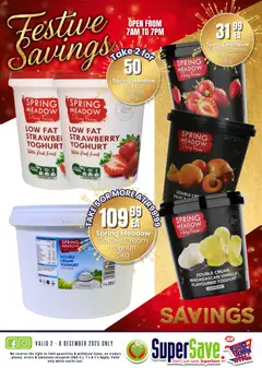 Super Save specials catalogue – valid from 02.12.2025 | Page: 47 | Products: Yoghurt, Cream, Fruit